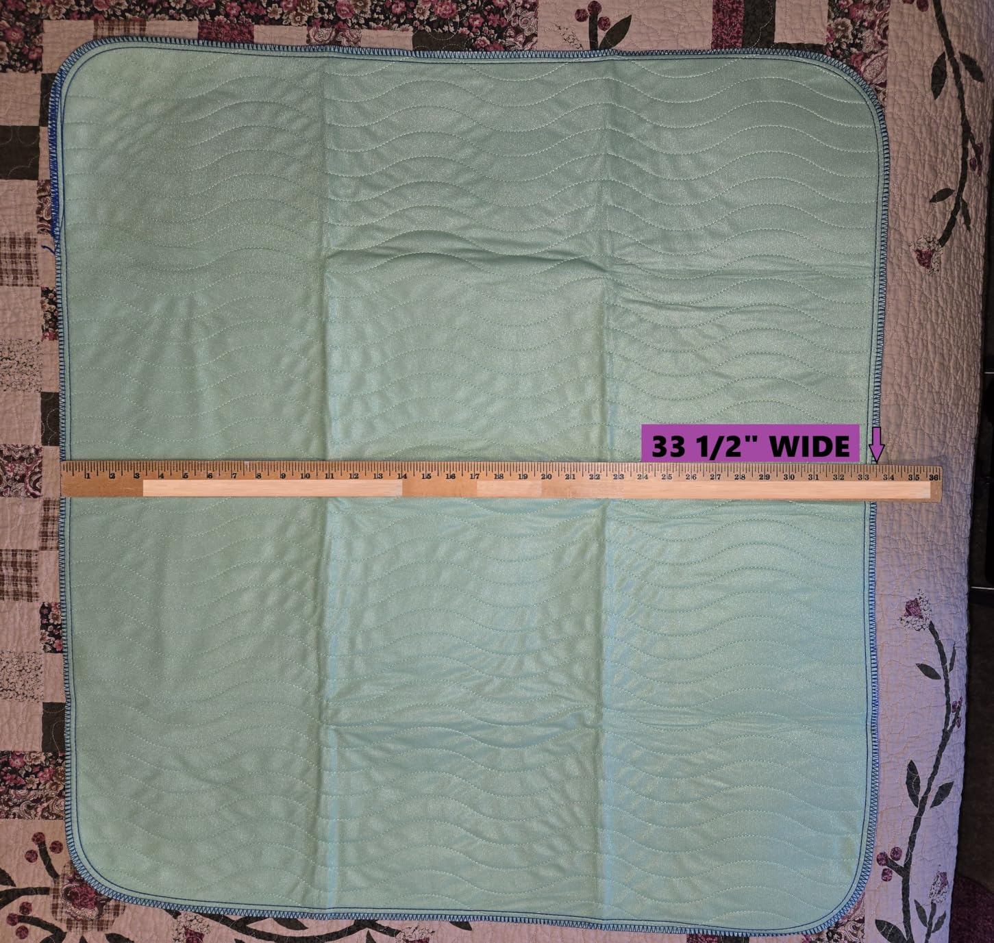 Washable Waterproof Bed Pad for Incontinence, Reusable Underpad for Adults and Seniors customer photo 2