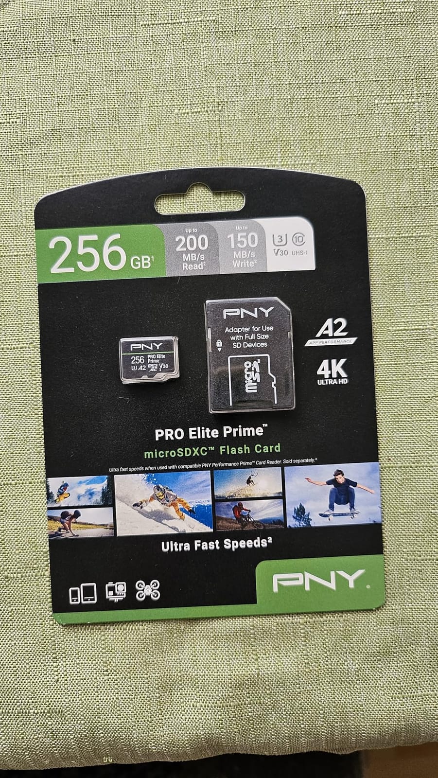 PNY 256GB PRO Elite Prime C10 U3 V30 A2 microSDXC Flash Memory Card | Ultra-Fast Speeds, Up to 200MB/s Read, Up to 150MB/s Write, UHS-I, 4K UHD, Full HD, For Smartphones, Drones, Action Cameras customer photo 2