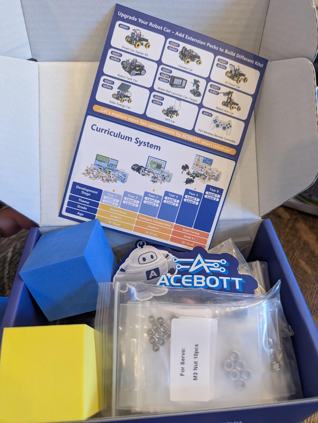 Robotics for Kids Ages 12-16, ACEBOTT 4 in 1 Smart Robot Arm with 5DOF + Tank Car, STEM Toys Coding Kit Compatible with Arduino & Scratch customer photo 2