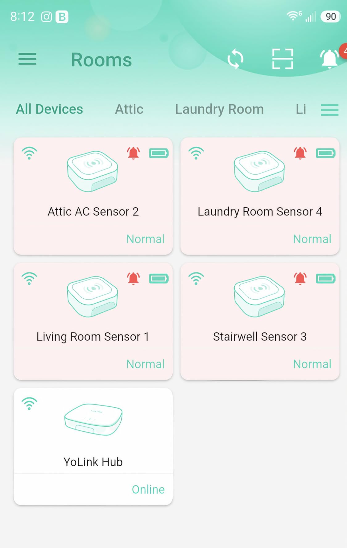 YoLink Water Leak Starter Kit: Hub + 6 Leak Sensor 4 (105 dB Siren), LoRa Long-Range, App/SMS/Email Alerts, D2D Offline, 2 AAA Up to 5-Year Battery, Compatible with Alexa/IFTTT/Home Assistant customer photo 1