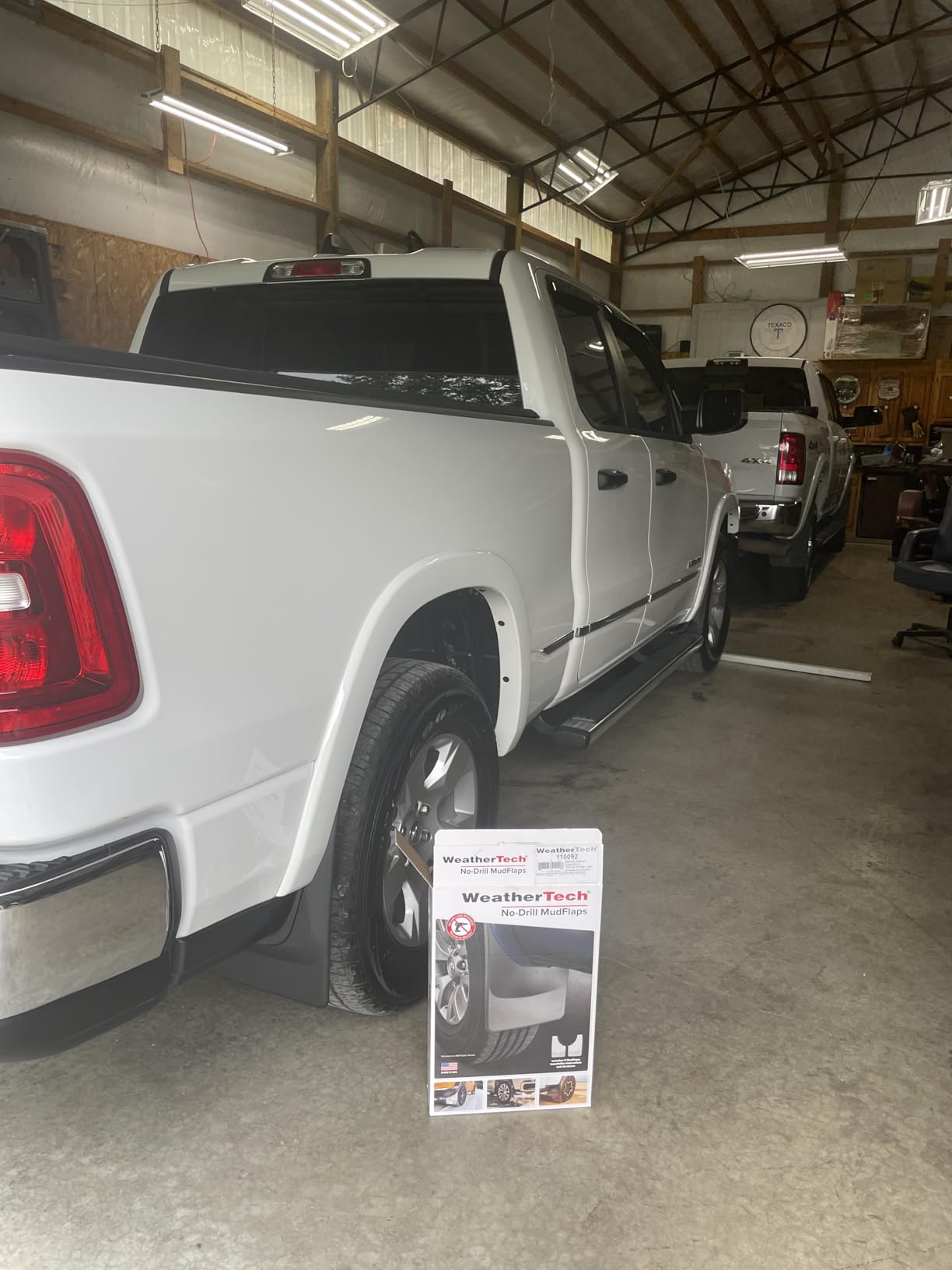 WeatherTech Custom No Drill Splash Guard MudFlaps for Dodge Ram Truck 1500, Ram 1500, Front & Rear Set (110092-120185), Black customer photo 2