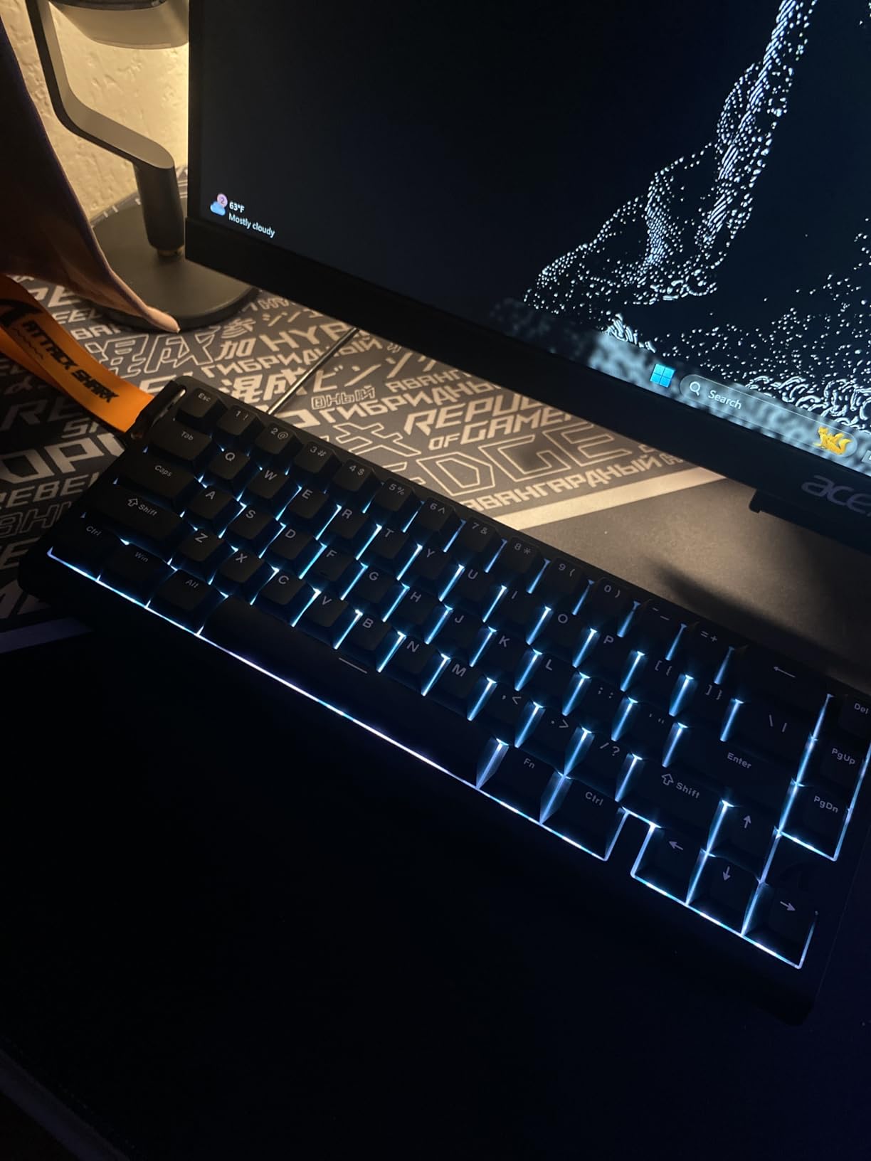 ATTACK SHARK X68 HE RT Mechanical Gaming Keyboard 60% Wired TKL-Black | Adjustable Actuation, Hall Effect Magnetic Switch, 8KHz Polling Rate, RGB Backlit, Top Mount, Web Driver for PC Mac Esport Gamer customer photo 1