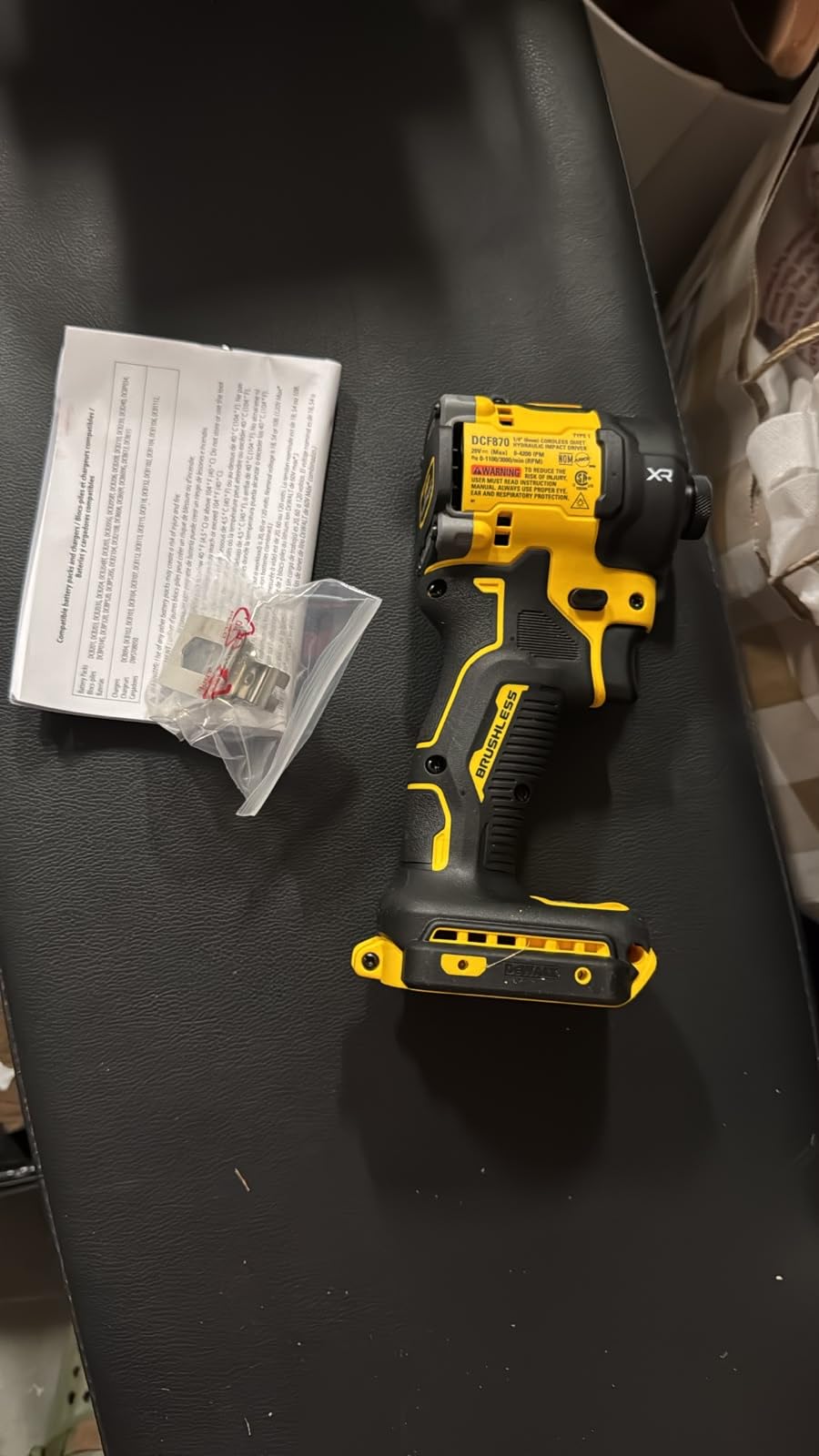 DEWALT 20V MAX 1/4 Inch Hydraulic Impact Driver (DCF870B) | Quiet, Brushless Cordless customer photo 2