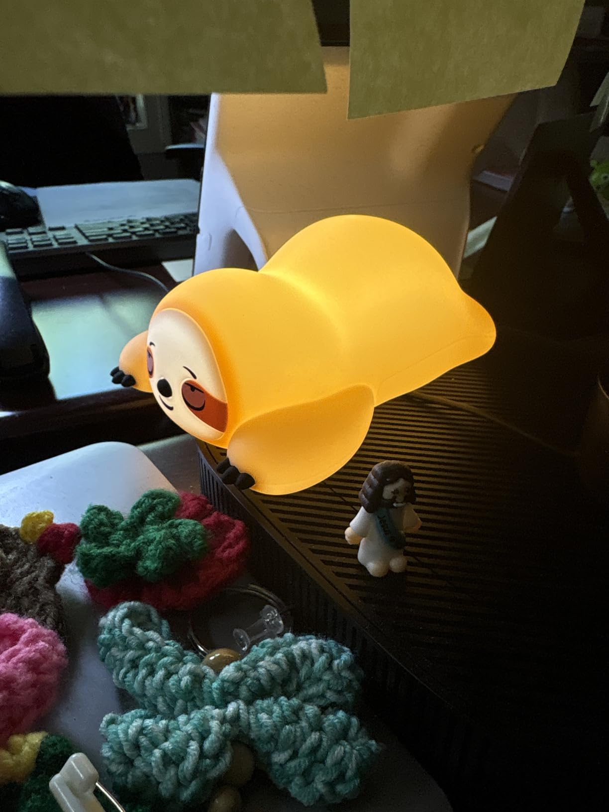 YR YRHH-PET Existential Crisis Duck Lamp Night Light, White Elephant Gifts | Lying Flat, Cute Squishy Ducky Lay Touch Lamp For Kid, Rechargeable, College Funny Yankee Swap, Birthday Gifts, Safe Silicone customer photo 2