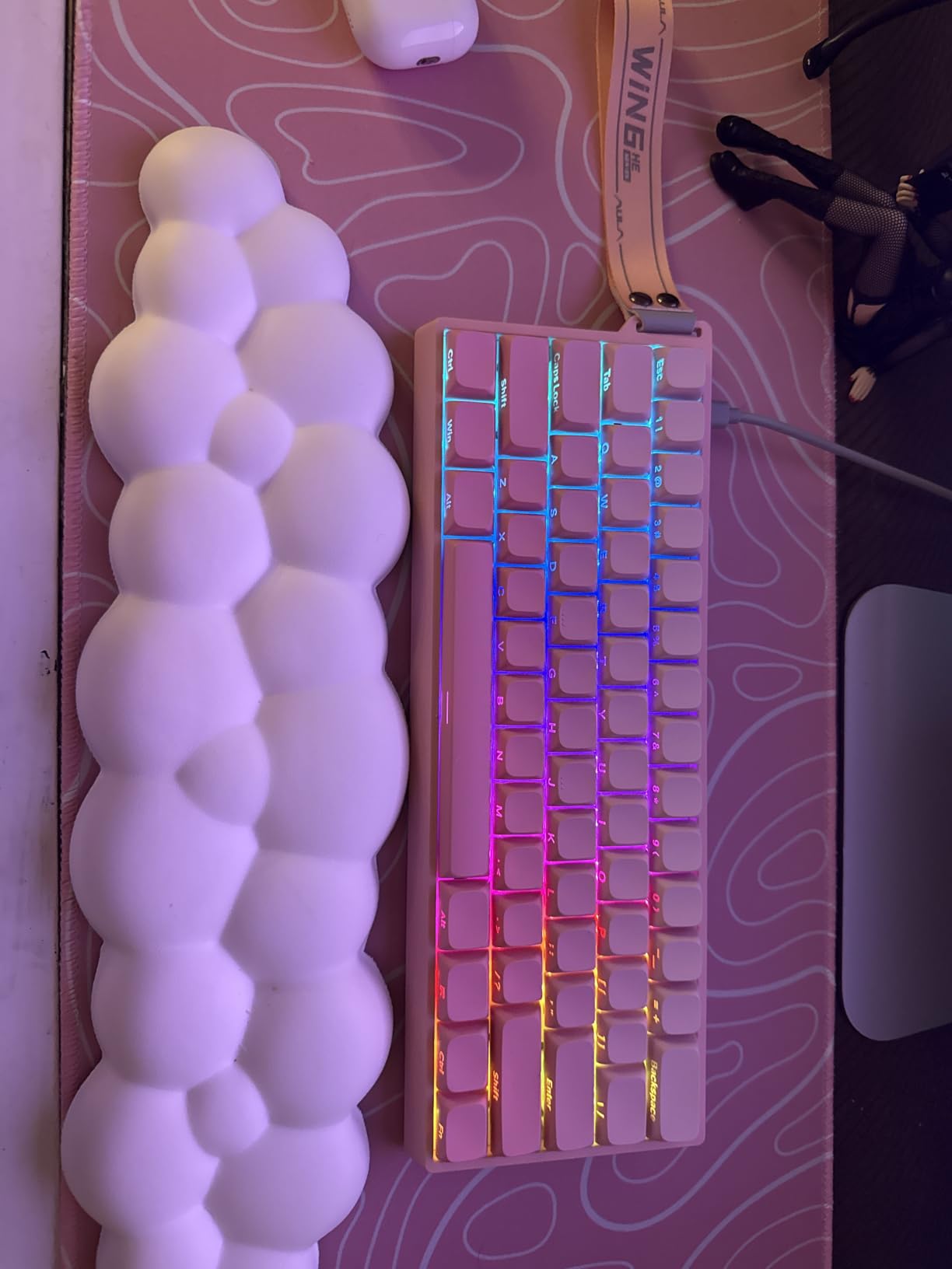 Aula WIN60 HE - 60% Mechanical Gaming Keyboard Wired, Magnetic Switch Hot Swappable, Adjustable Actuation Rapid Trigger Mode, 8000 Hz Polling Rate, RGB Small Keyboard 60 Percent Compact Design for PC customer photo 2