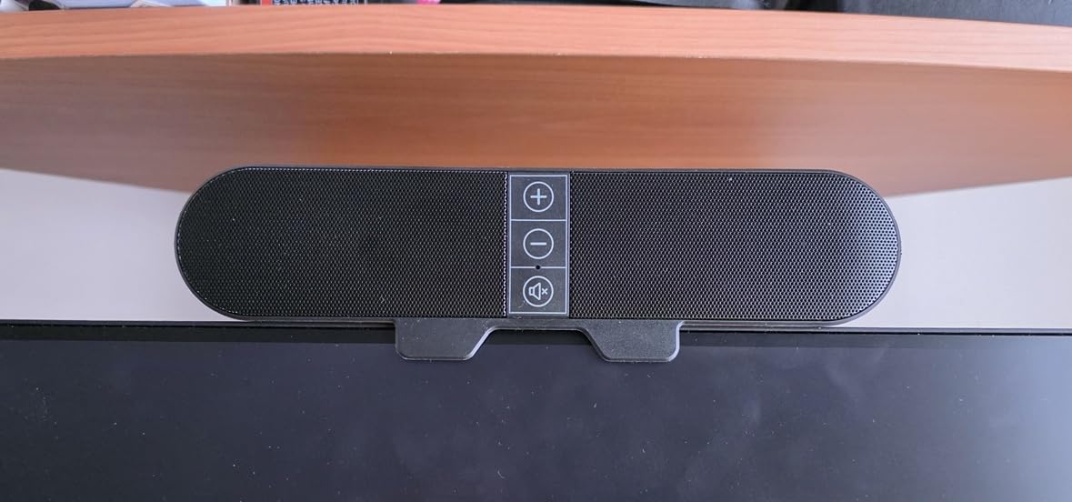 Computer Speakers for Desktop PC Monitor, USB Plug-in, Wired, Computer Soundbar for PC with Adaptive-Channel-Switching, Deep Bass customer photo 2