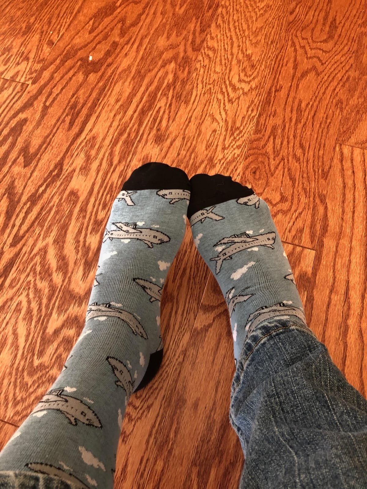 Men's Airplanes, Trains & Cars Novelty Socks, Adult - Fun Vehicle-Themed Pattern Socks customer photo 1
