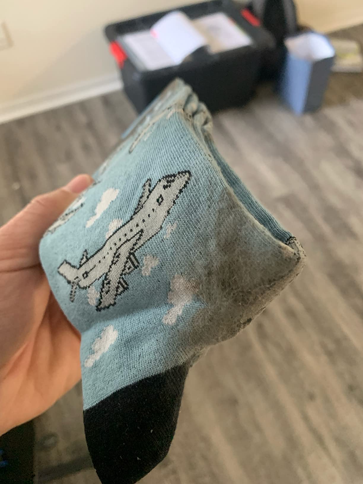 Men's Airplanes, Trains & Cars Novelty Socks, Adult - Fun Vehicle-Themed Pattern Socks customer photo 2