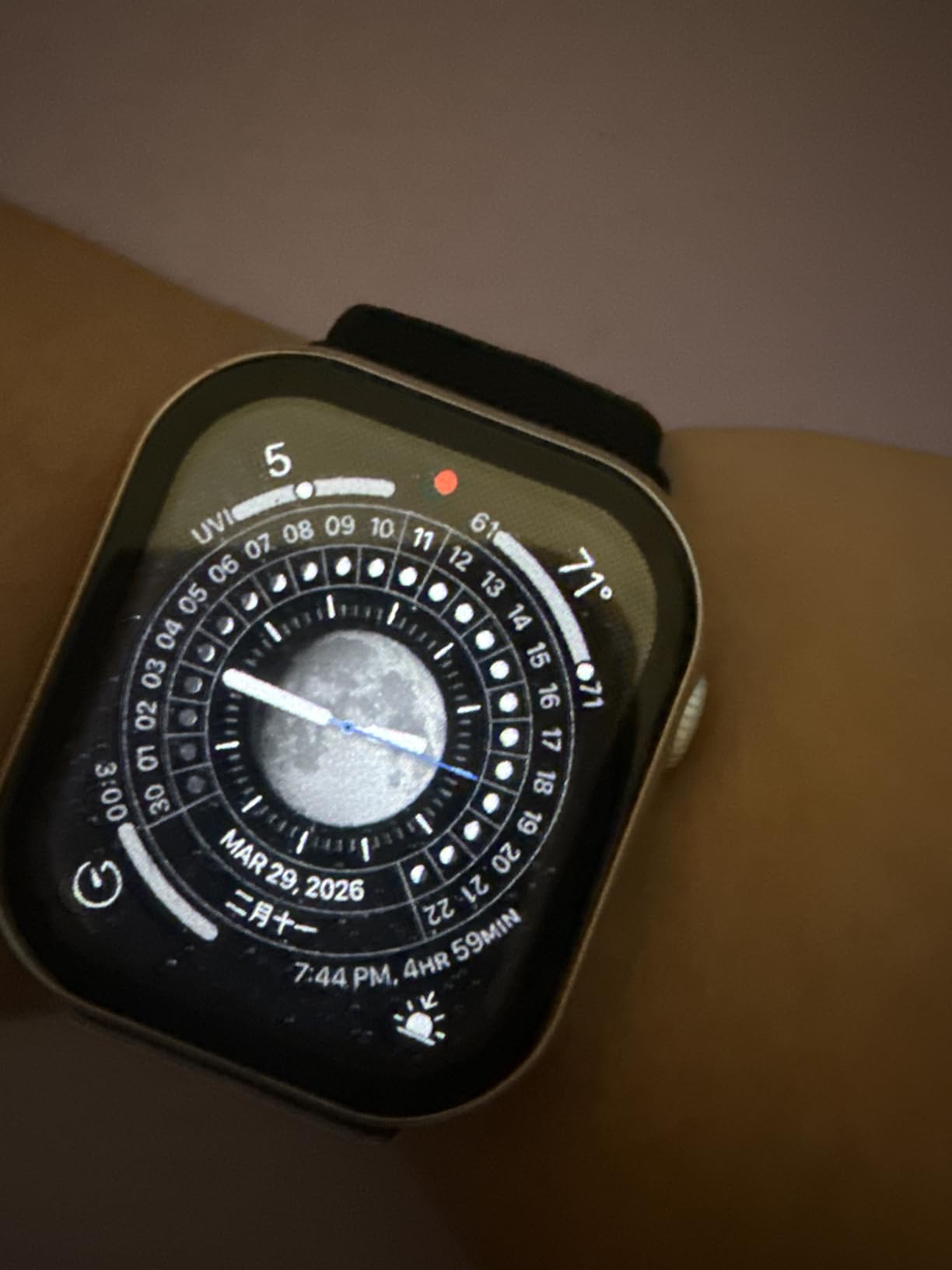 Apple Watch Series 10 [GPS + Cellular 42mm case] Silver Aluminum Case with Denim Sport Band - S/M (Renewed) customer photo 2