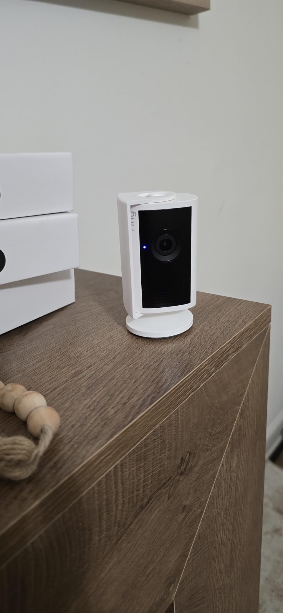 Ring Indoor Cam Plus (newest model), Home or business security, Retinal 2K for crisp, true-to-life video quality, 4x Enhanced Zoom, Low-Light Sight, White customer photo 2