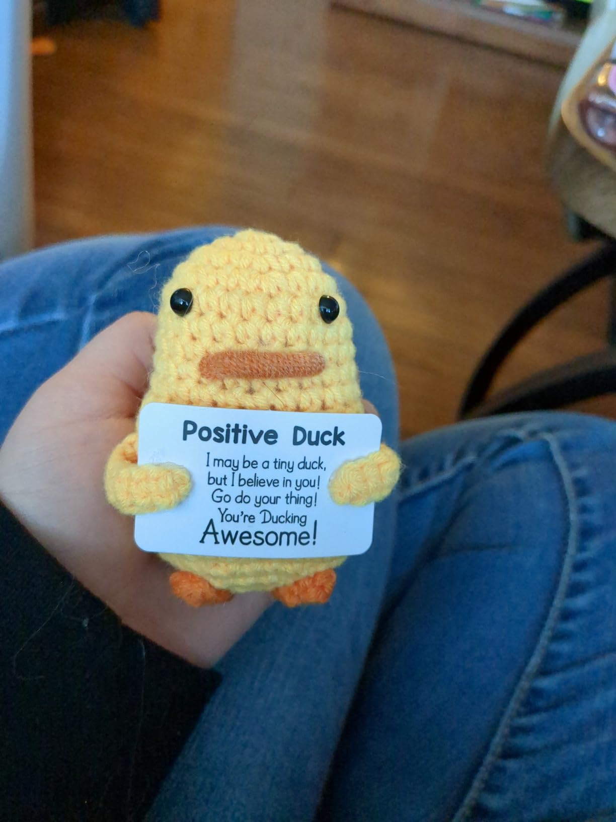MBL Gifts for Brother Birthday from Sister - Funny Small Cute Cool Motivational Positive Crochet Duck Christmas Brother Gifts customer photo 1