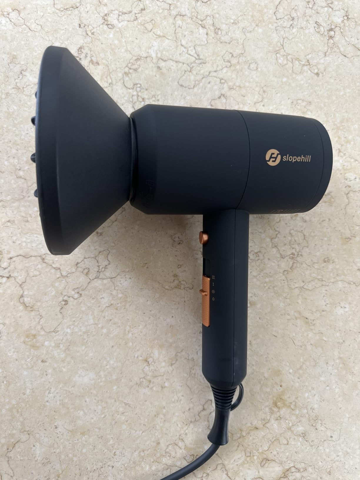 slopehill Professional Ionic Hair Dryer, Lavender | 1800W Fast Drying, Low Noise, 2 Concentrator Nozzles, 1 Diffuser Attachment customer photo 1