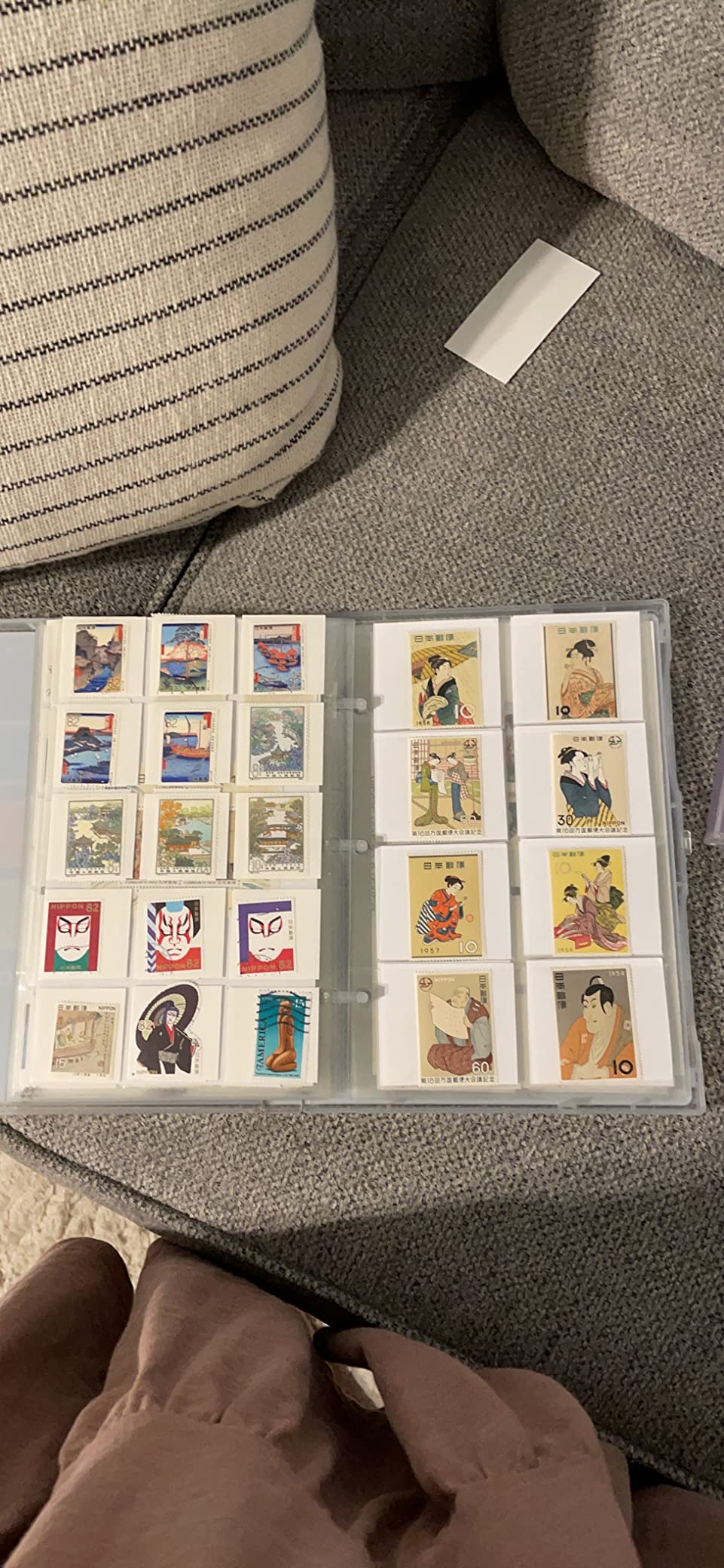 Stamp Collection Album Binder with 10 Archival Safe Pages - Compact 3-Ring Postage Stamp Storage Case with Snap Lock, Holds 150-300 Stamps customer photo 1