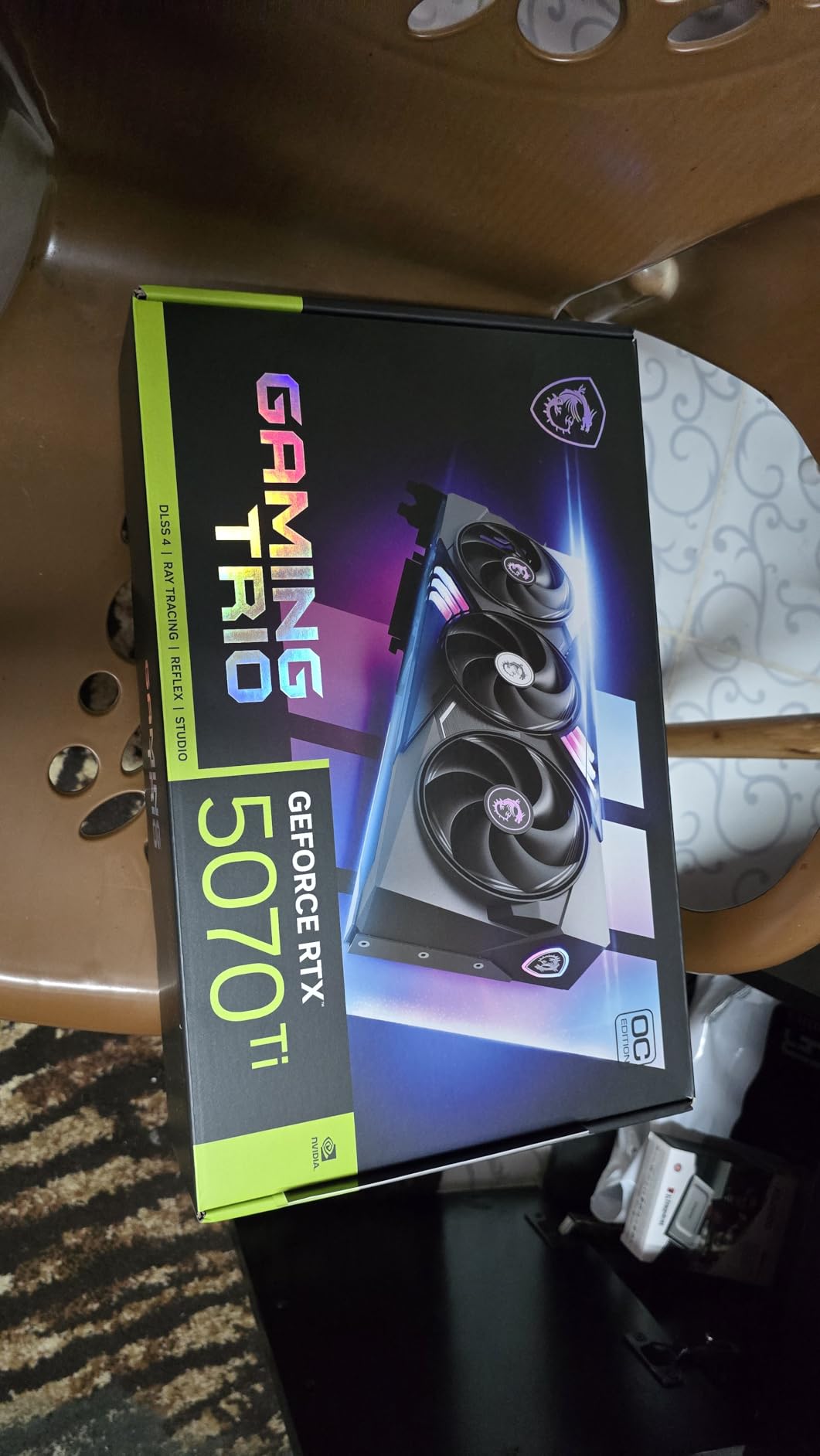 MSI Gaming RTX 5070 Ti 16G Gaming Trio OC Graphics Card (16GB GDDR7, 256-bit, NVIDIA Blackwell Architecture) customer photo 1