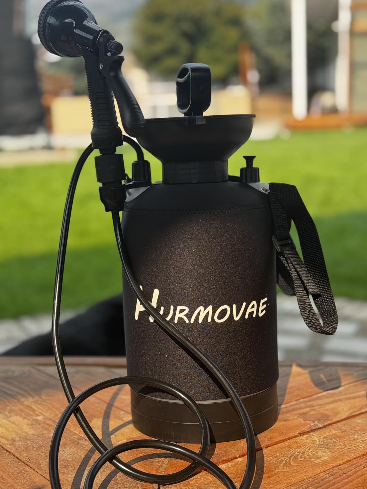 8L/2.1-Gal Portable Pressurized Shower for Beach & Camping, 10 Spray Patterns, Hand Pump up to 45 PSI, Insulated Cover customer photo 2