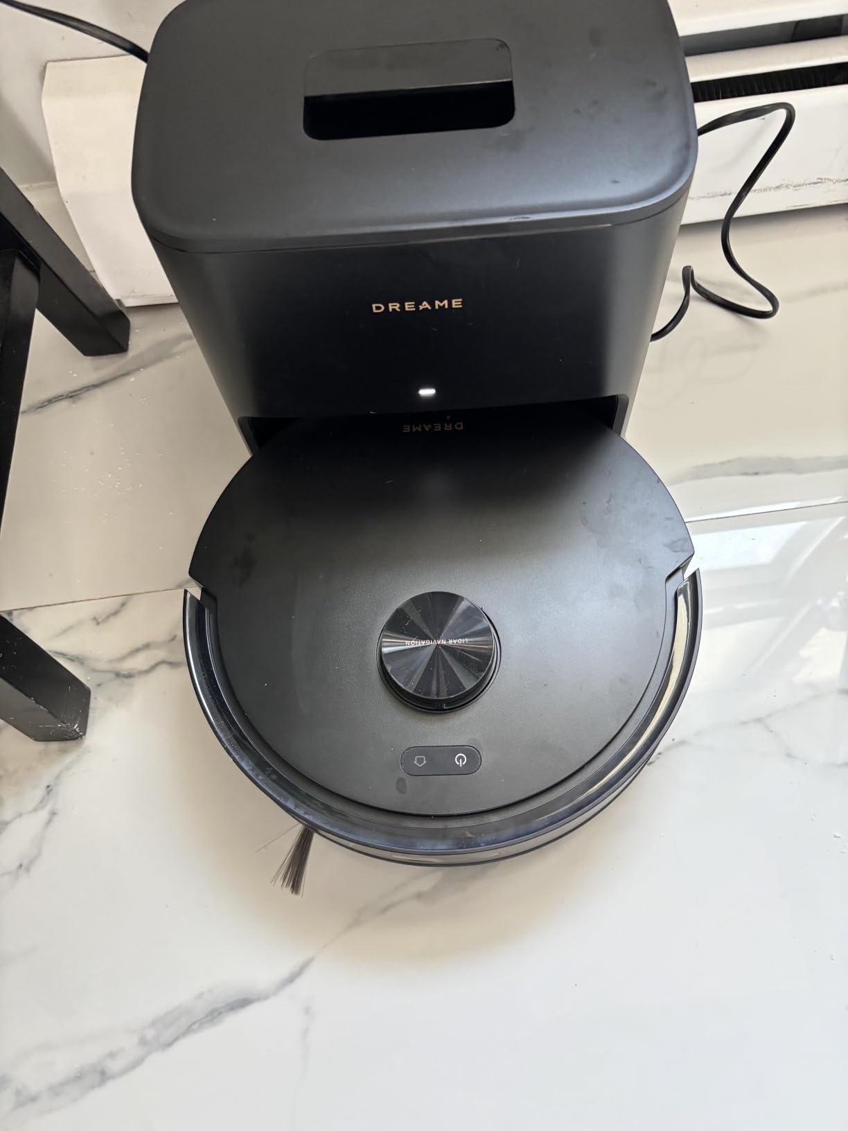 DREAME D20 Plus Robot Vacuum and Mop, 13,000Pa Suction, Self-Emptying with 5L Dust Bag, DuoBrush for Pet Hair, LDS Mapping, App & Voice Control, 5200mAh Battery, Ideal for Hard Floors & Carpets customer photo 1