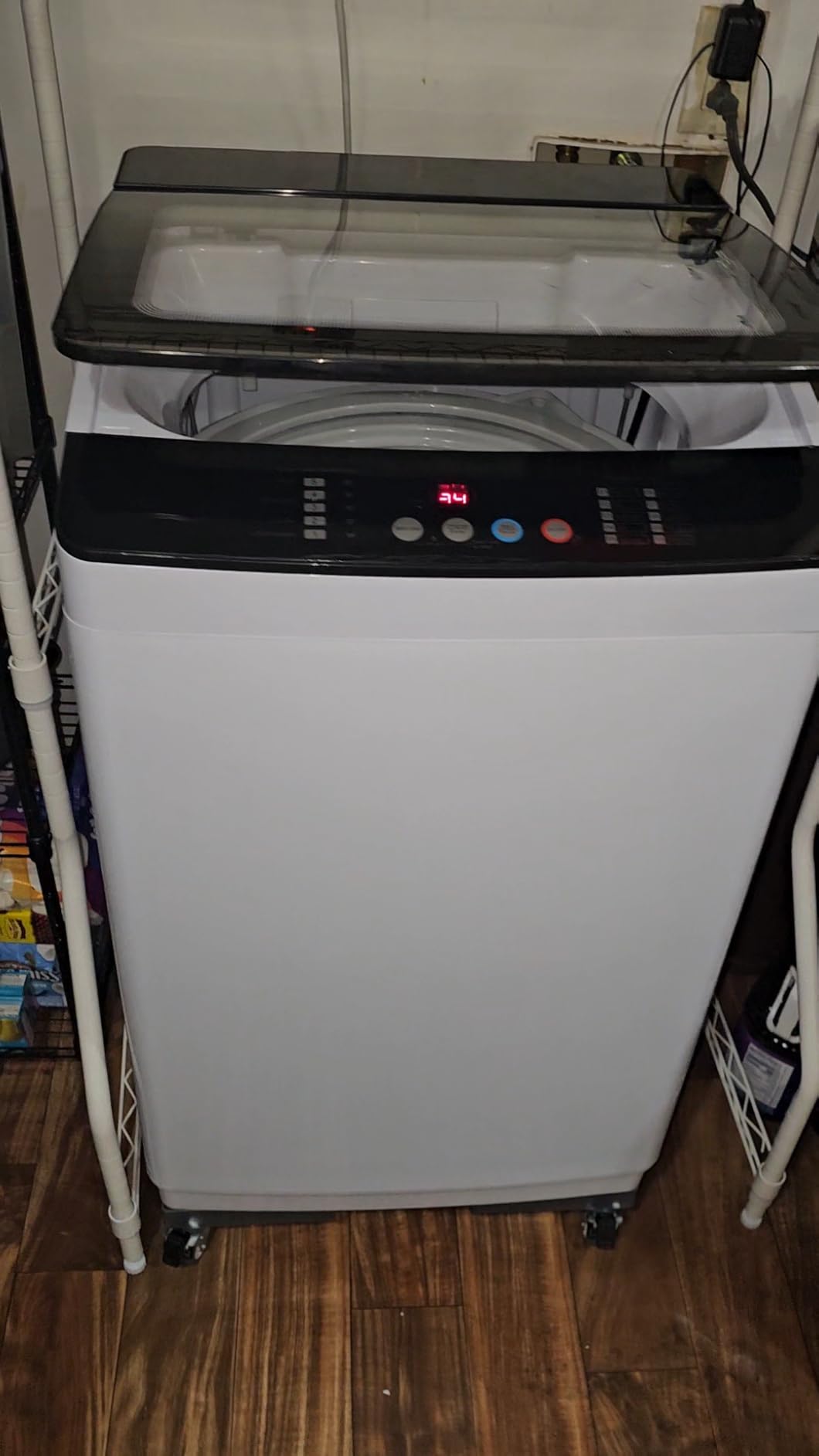 Auertech 18 lbs Portable Washing Machine, Fully Automatic Portable Washer with LED Display, 7 Wash Cycles, 4 Water Levels, Top Load Washing Machine for Apartment, RV, Dorm, Home customer photo 2
