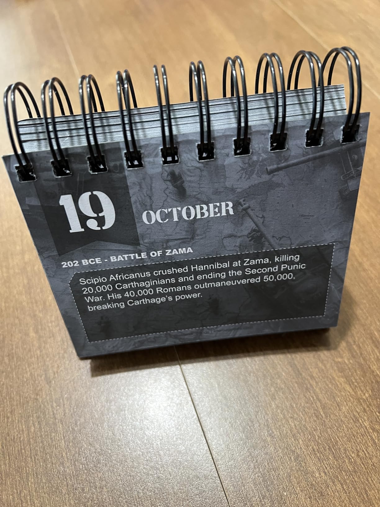 Today in History Perpetual Calendar | Daily World History Facts Desktop Calendar, This Day In Amazing History Trivia Facts & Achievements | History Buff Gift Page A Day Box Calendar with Historical Info For Every Day of The Year customer photo 2