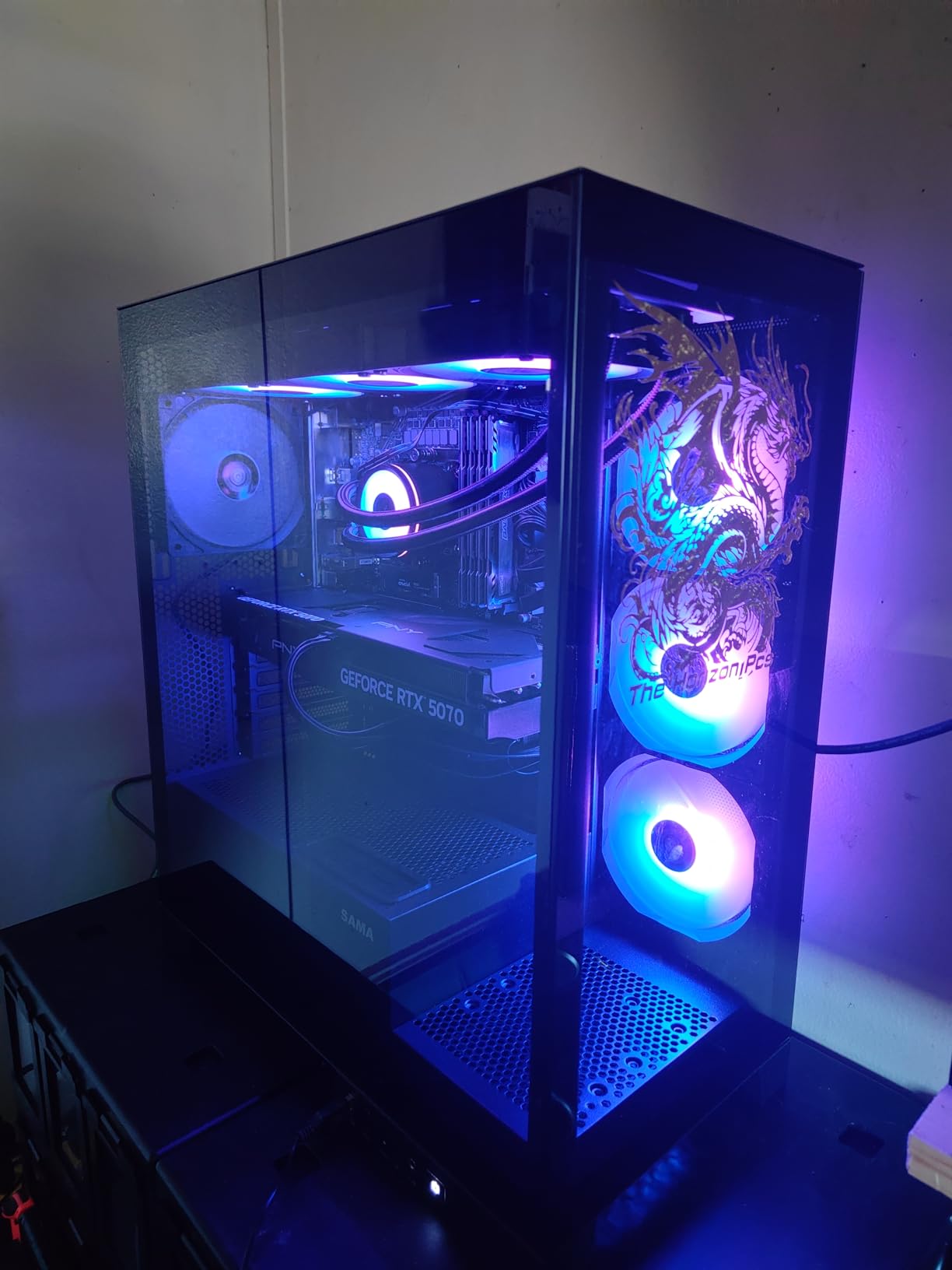 The Horizon Autherium Dragon RGB I9 RTX Gaming PC || 64GB RAM || 5TB Storage || Core I9 Upto 5.4Ghz || RTX 5070 OC || Windows 11 PRO || 360MM AIO || 2.4GB/s WiFi, VR, Gaming Ready Desktop Computer customer photo 1