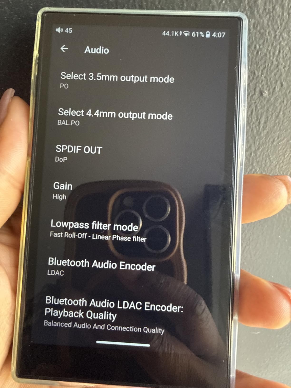 JadeAudio/FiiO JM21 Android 13 Hi-Res Music Player MP3 with Snapdragon 680, Bluetooth WiFi USB DAC 12.5H Playtime (3+32g Black) customer photo 2
