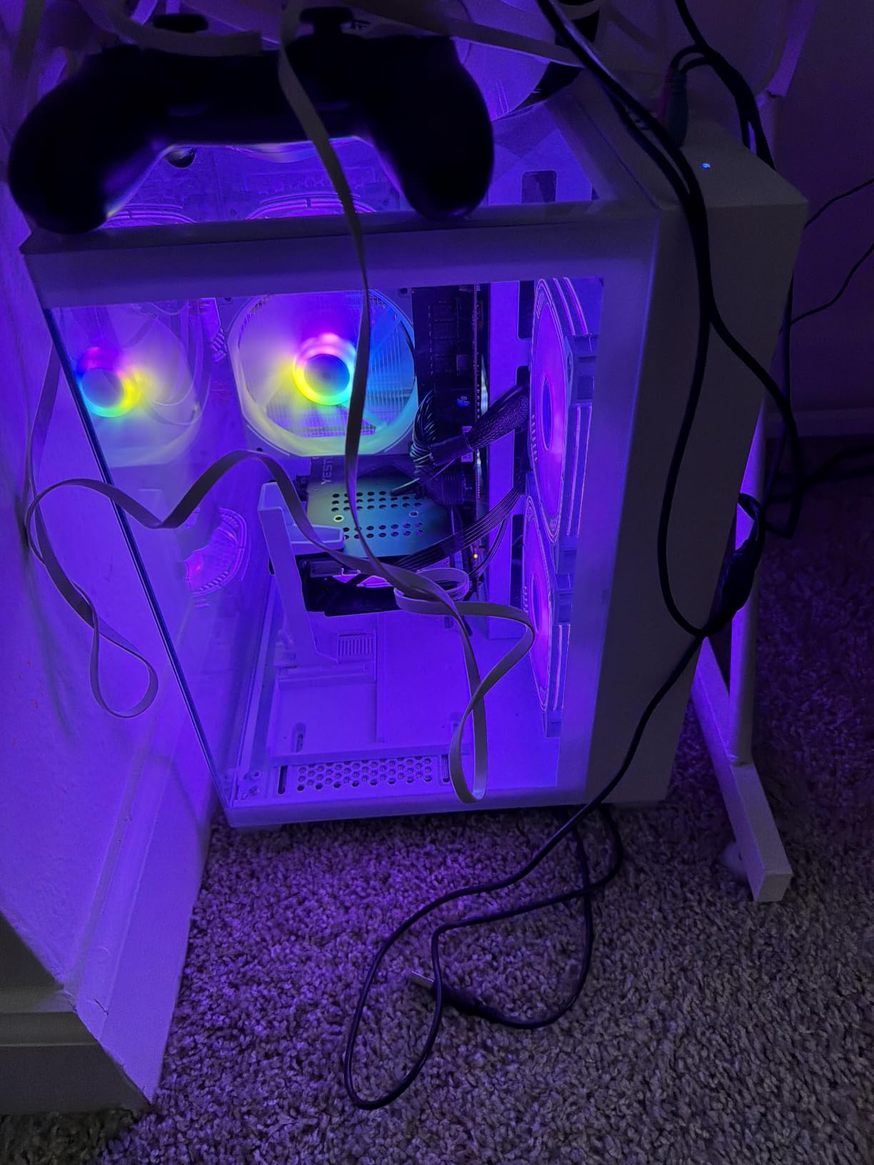 LXZ Gaming PC Desktop - Ryzen 5 5500 | GeForce RTX 3050 6GB | 16GB DDR4 | 1TB NVME SSD | DP/HDMI/DVI, Prebuilt Tower Computer for Gaming, Home and Office (White) customer photo 1