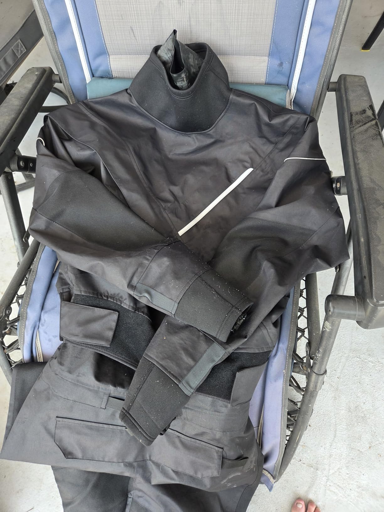 Dry Suits for Men, Front Zip for Sailing, Kayaking, Paddling with Reinforced Knees and Seat, Waterproof and Breathable customer photo 2