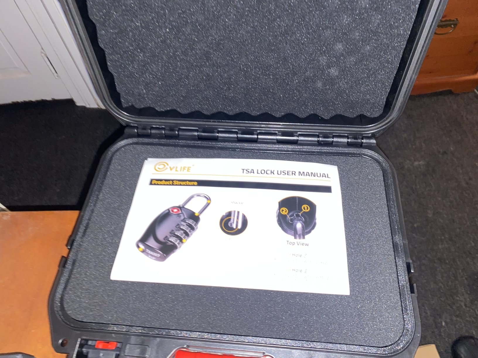 CVLIFE Pistol Case Lockable, TSA Approved Firearm Travel Case 2 TSA Locks | Hard Shell Handgun Case for Air Travel, Waterproof Hard Gun Case for Pistol with Dual-layer Foams customer photo 1