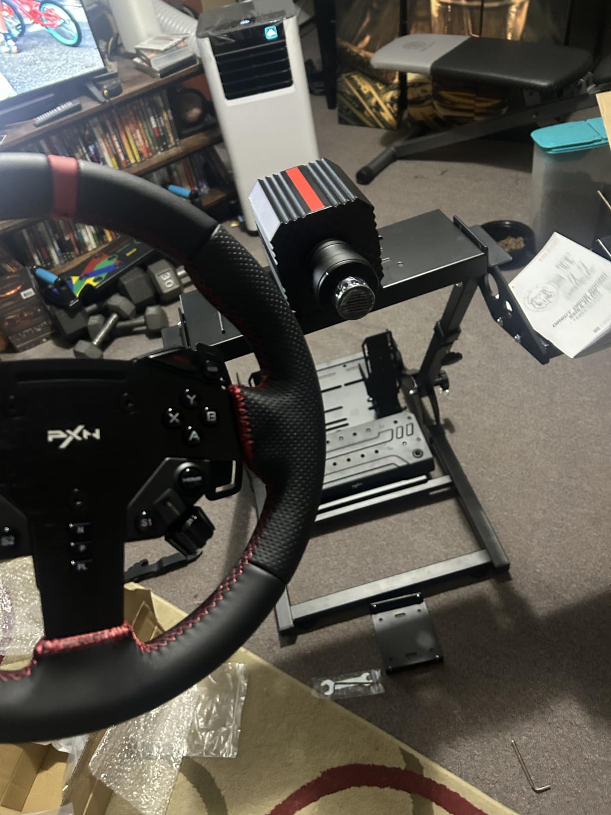 PXN VD6 Bundle: Racing Wheel and Pedals, 6 Nm Direct Drive Force Feedback | Servo Motor, W AS Steering Wheel, Hall Effect 2-Pedal Set, and Clamp - Professional Sim Racing Setup for Windows PC (7-11) customer photo 2