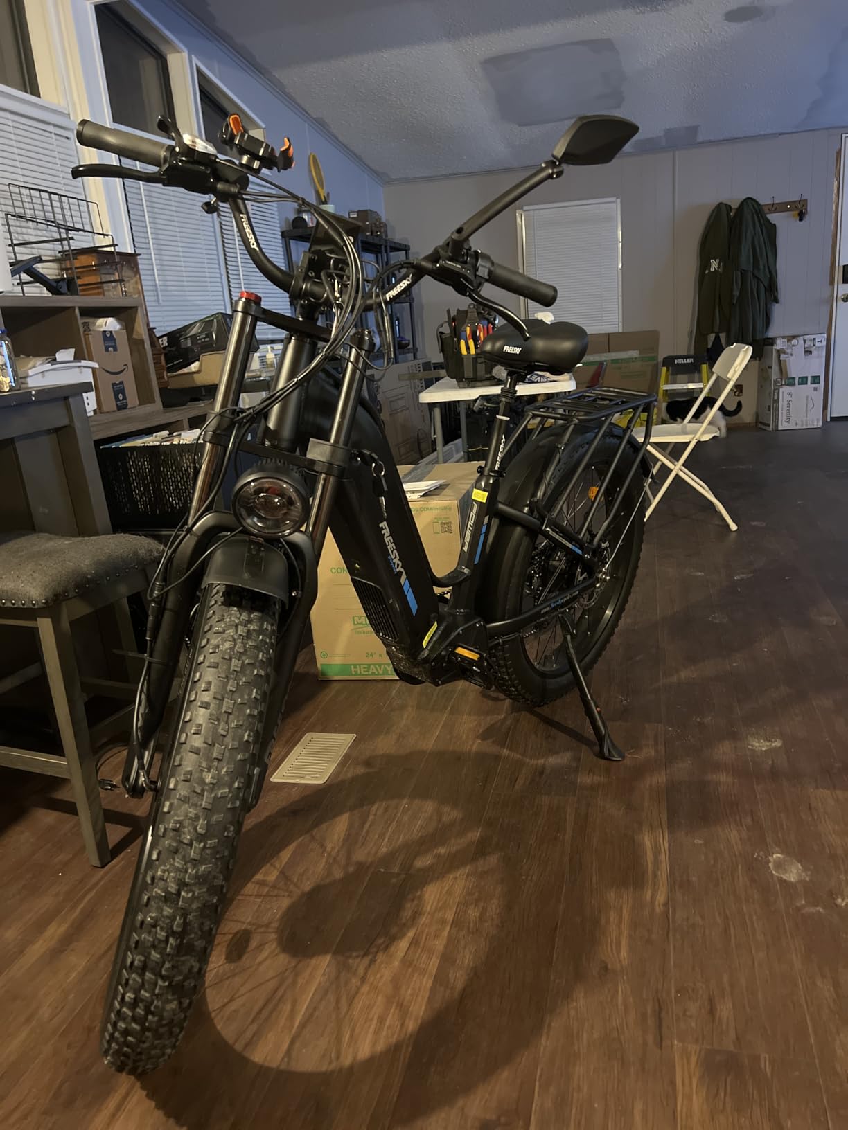 FREESKY Ranger Air 3500W AI Dual Motor Electric Bike for Adults | 105mile Long range Ebikes, 34MPH, UL2849/2271 certified by TUV, Full suspension, 26' fat tire, Step-thru, Mountain, hunting, gravel customer photo 1