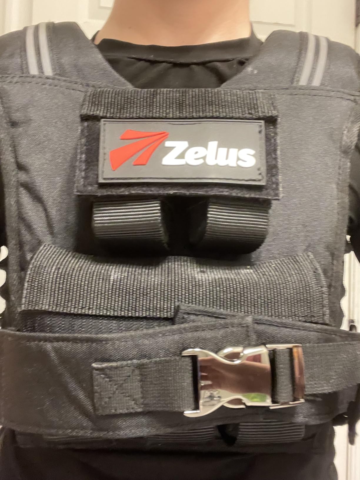 ZELUS Weighted Vest Men, 23lbs/36lbs/45lbs Adjustable Weight Vest | Removable Iron Weights, Reflective Stripe, No-Bounce Design, Hand Washable, Strength Training, Running, HIIT & Calisthenics customer photo 1
