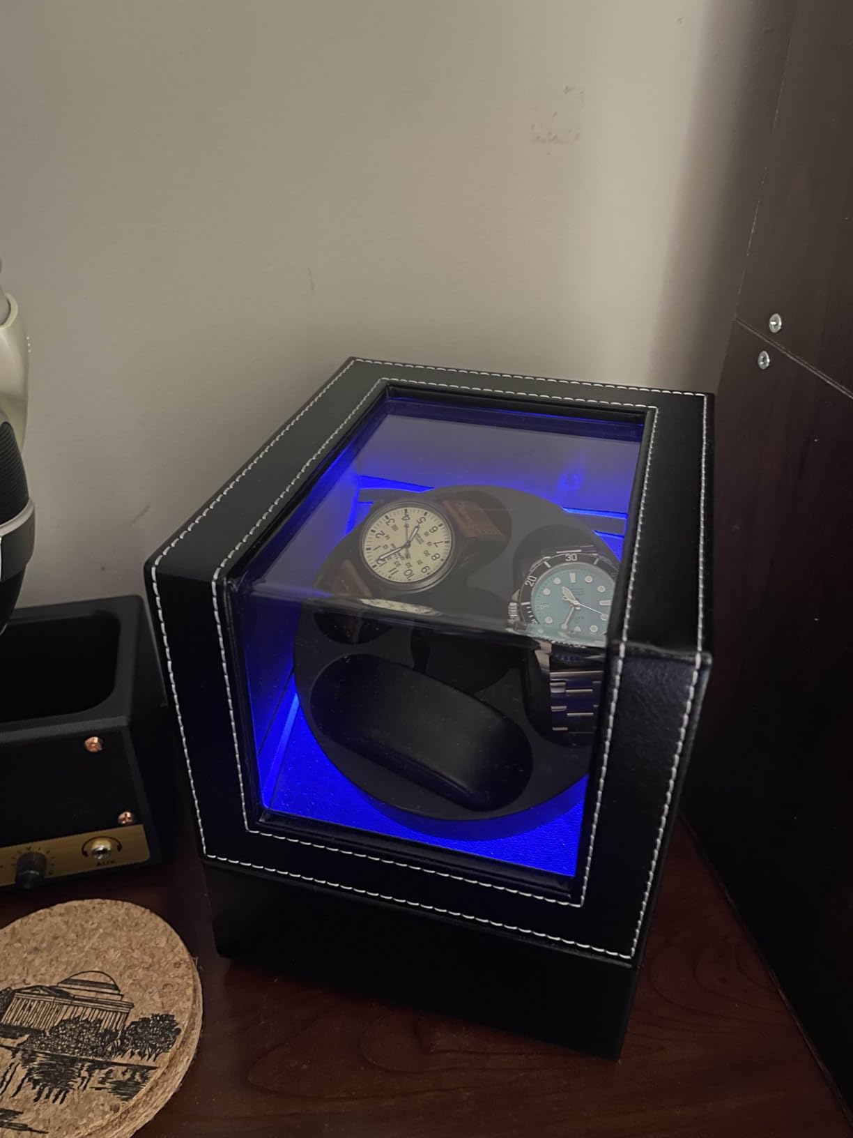 Watch Winder for 3 Automatic Watches, Japanese Quiet Motor customer photo 1