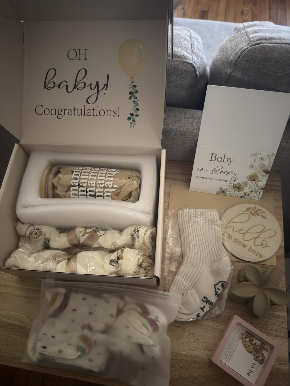 New Mom Gifts for Women, Pregnancy Gifts for New Parents Gender Reveal Gifts Expecting Parents to Be, Baby Shower First Time Mom to be Gifts customer photo 1