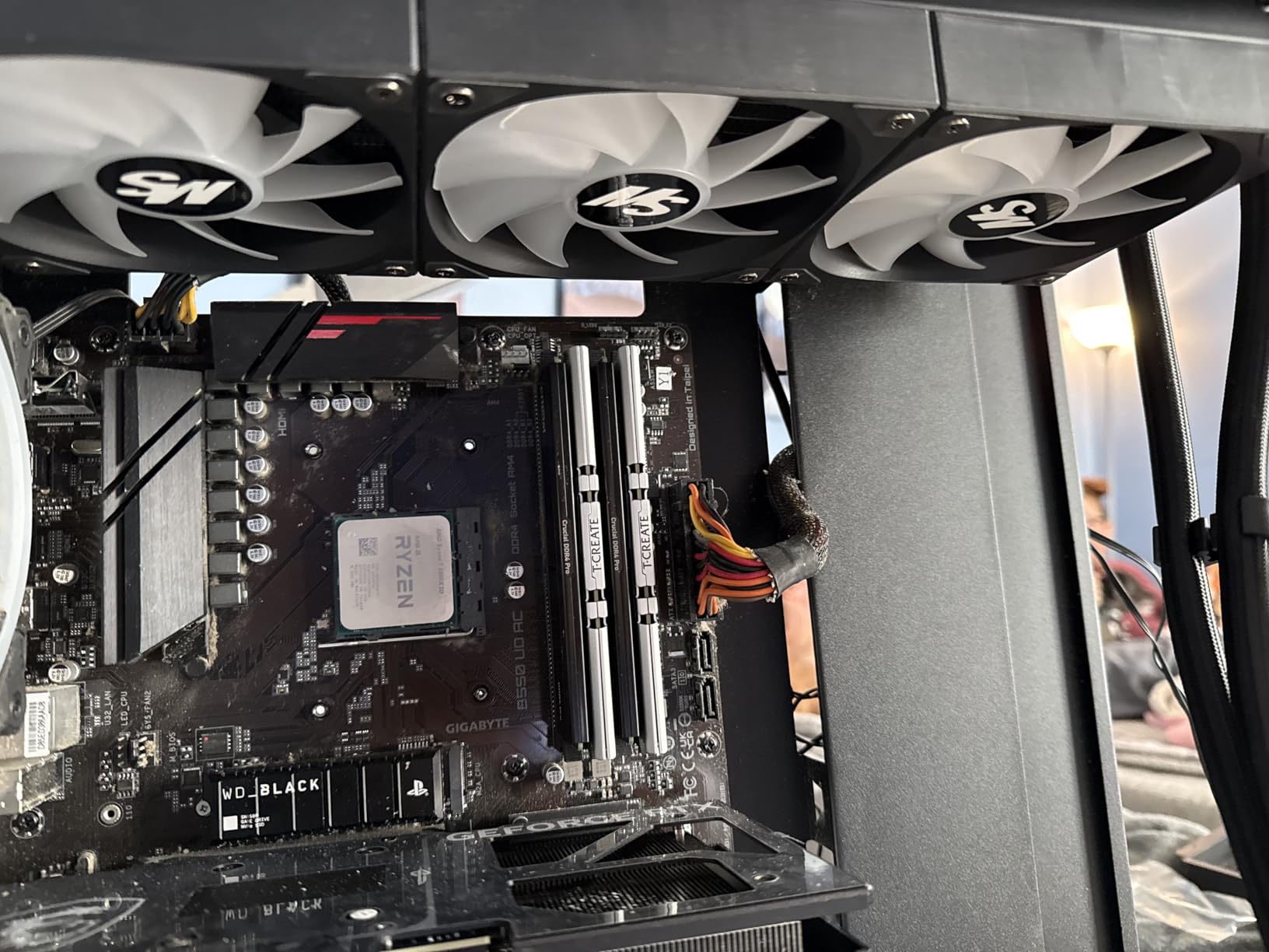 Minorsonic AIO CPU Cooler, 360mm AIO with High-Speed Ceramic Bearing Pump, 3X PWM ARGB Fans, 3-Phase Motor for Better Cooling Performance, Heat Transfer, Low Noise, Intel LGA 1851/1700, AMD AM5/AM4 customer photo 1