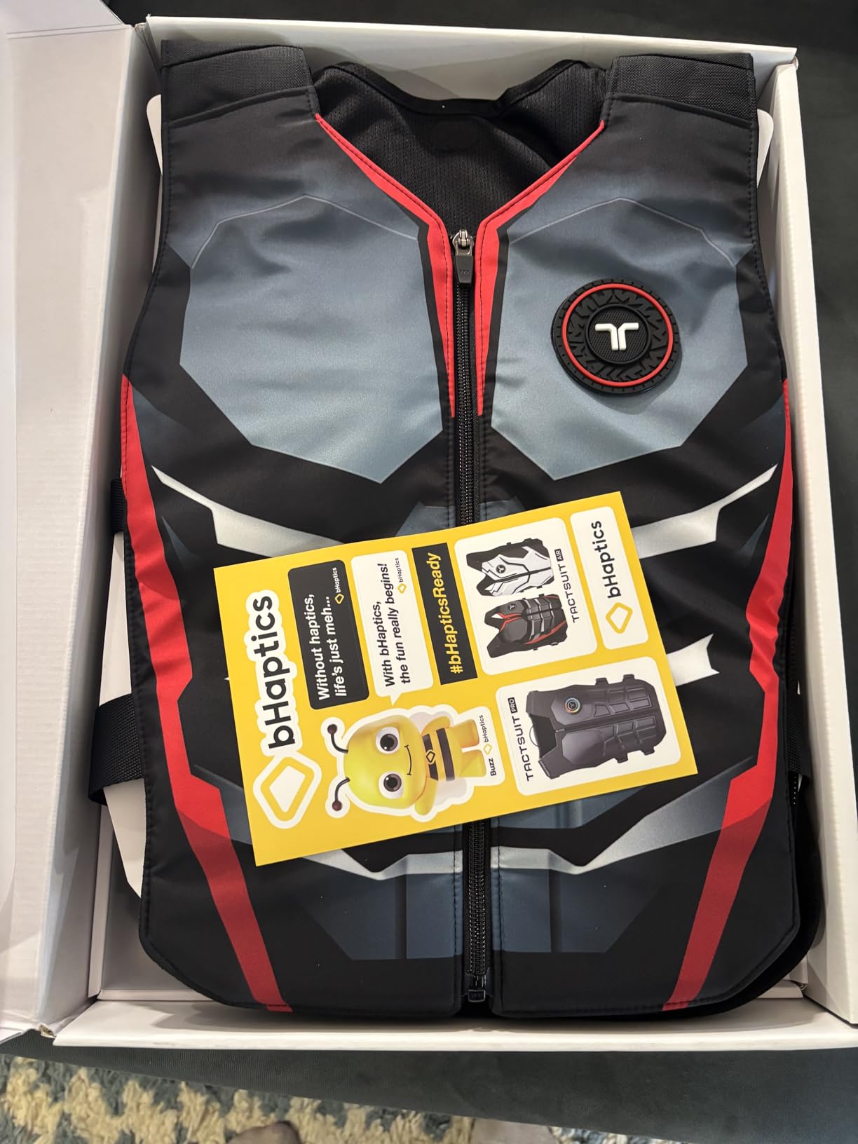 bHaptics Starter Bundle Onyx | TactSuit Air Onyx & TactSleeve for VR & PC Gaming | Sim Racing, Music customer photo 1