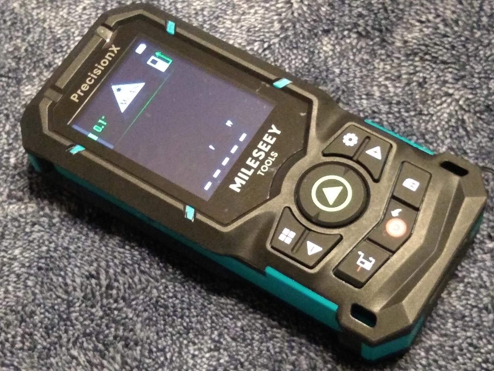 MILESEEY S50 Green Laser Distance Meter, 400 ft Laser Measure, P2P | Side-Laser Alignment, 2.4