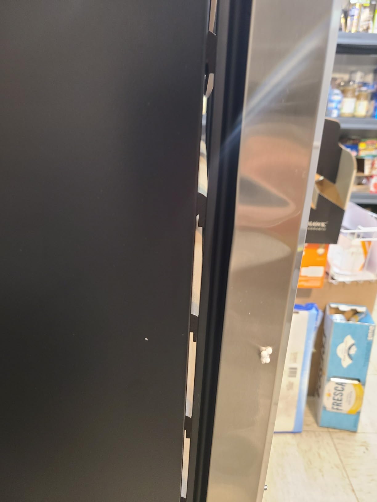 8 Bottles Wine Fridge, Wine Cellar with Low-E Tempered Glass Door, LED Touchscreen, Frost Free, No Vibration, Wine Cooler Refrigerator for Red, White, Champagne or Sparkling Wine, Black customer photo 2