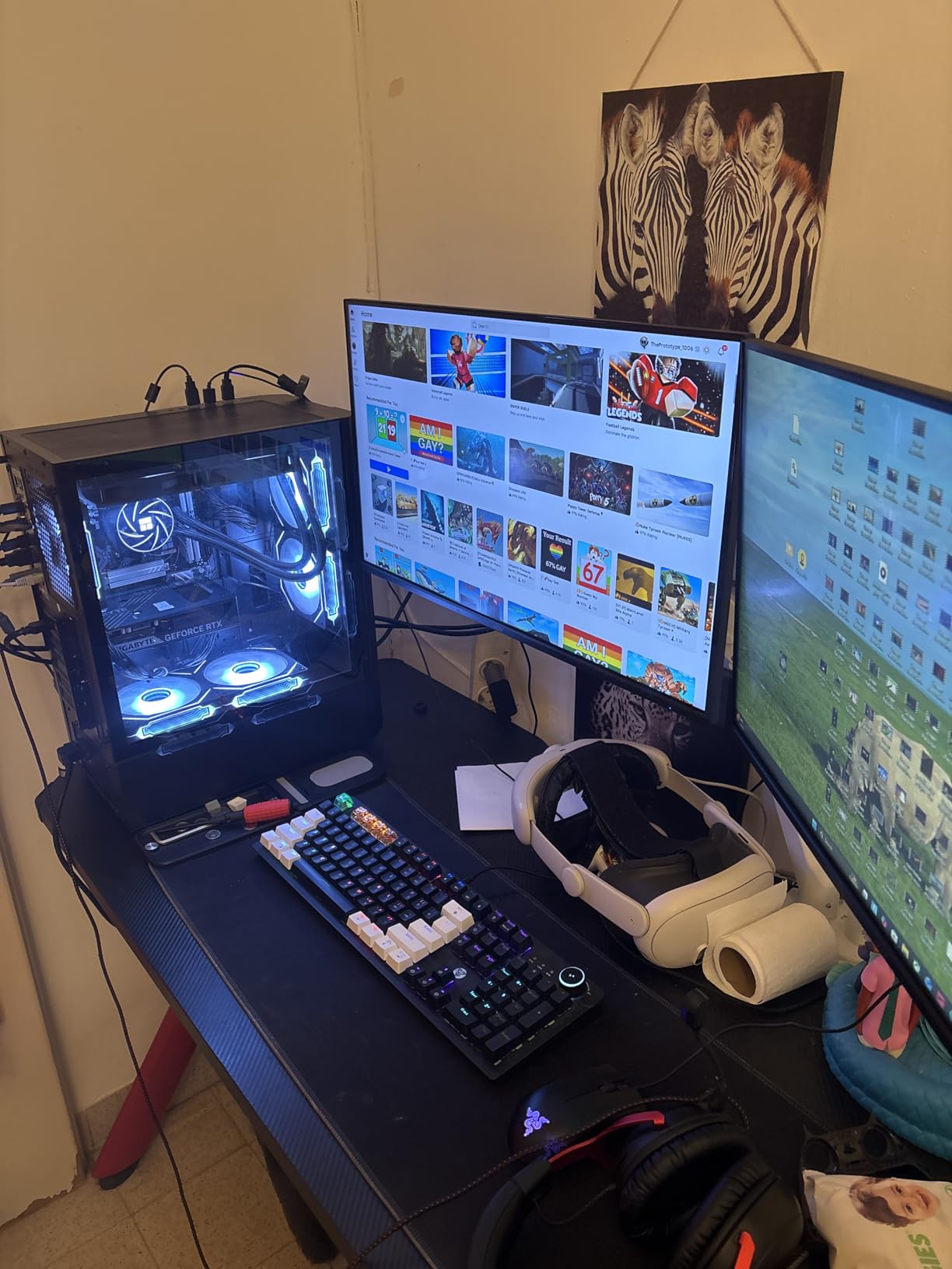Prebuilt Gaming Desktop PC, AMD Ryzen 5 5500, GeForce RTX 3050 6GB, 16GB DDR4 3200MHz RAM, 1TB NVMe SSD, ARGB Air Cooling, Wi-Fi, Tower Computer for Gaming, Streaming, Editing customer photo 2