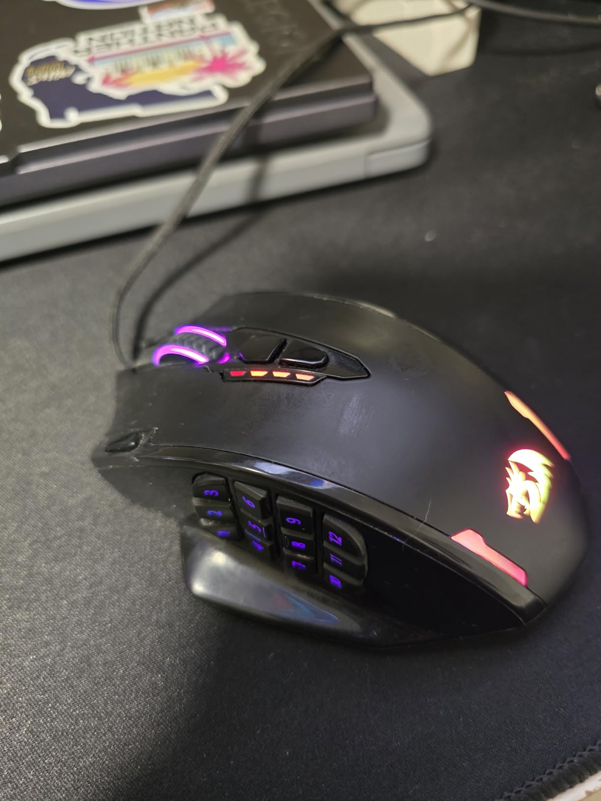 Redragon M908 Wired RGB MMO Gaming Mouse 24000 DPI Remapping Keys | Stable Lag-Free Connection, Redefine Keybinding Macro, Vibing Backlight, Ergonomic Grip Body Comfort customer photo 1