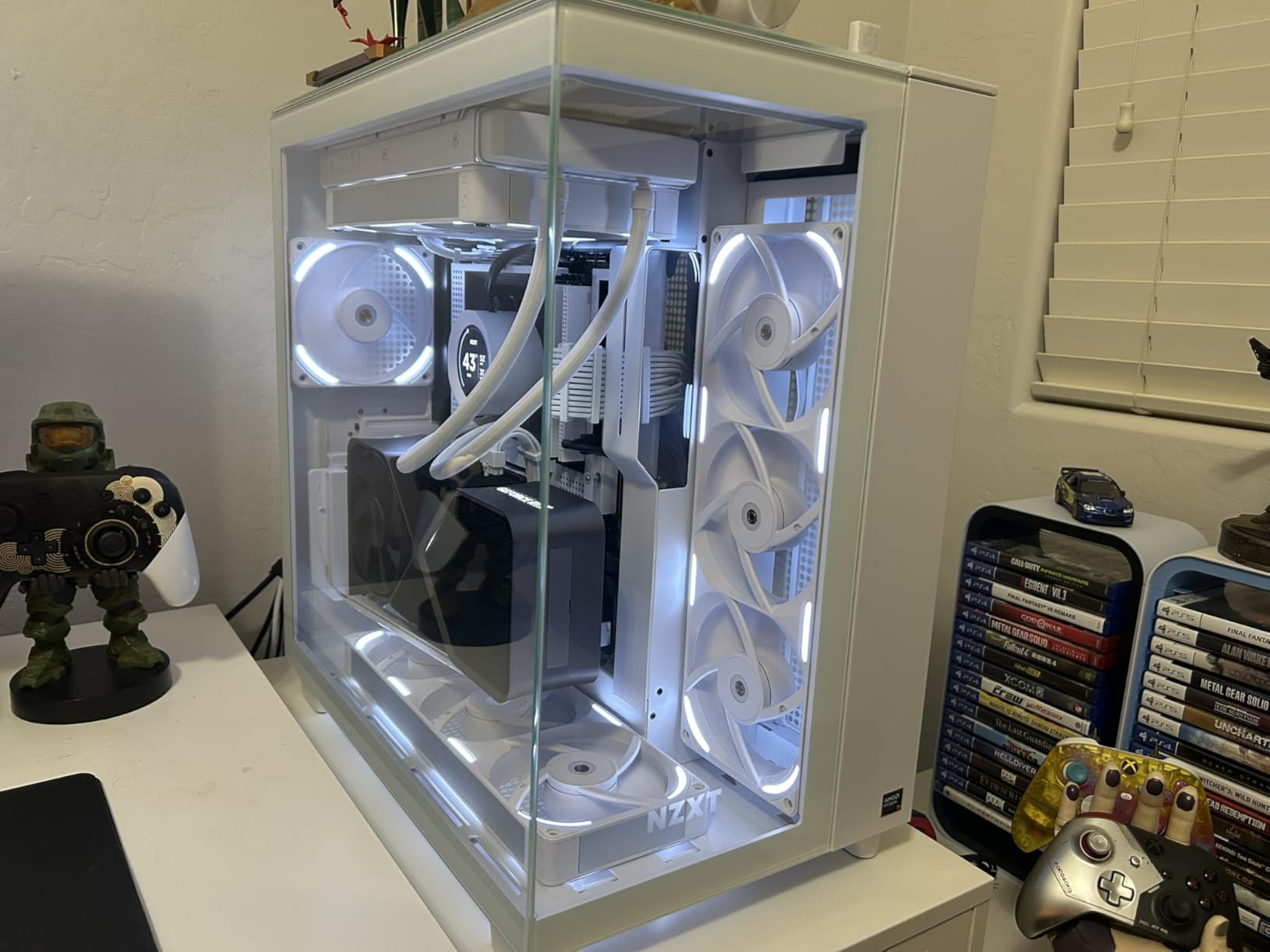 Lian Li ATX PC Case 4 Slots Vertical GPU Kit (VG4v4 White) | Premium Gen 5 Riser Cable PCI-E 5.0 x16-200mm, PCIe 3.0/4.0 Compatible, Adjustable Position, Anti-Sag Support customer photo 1