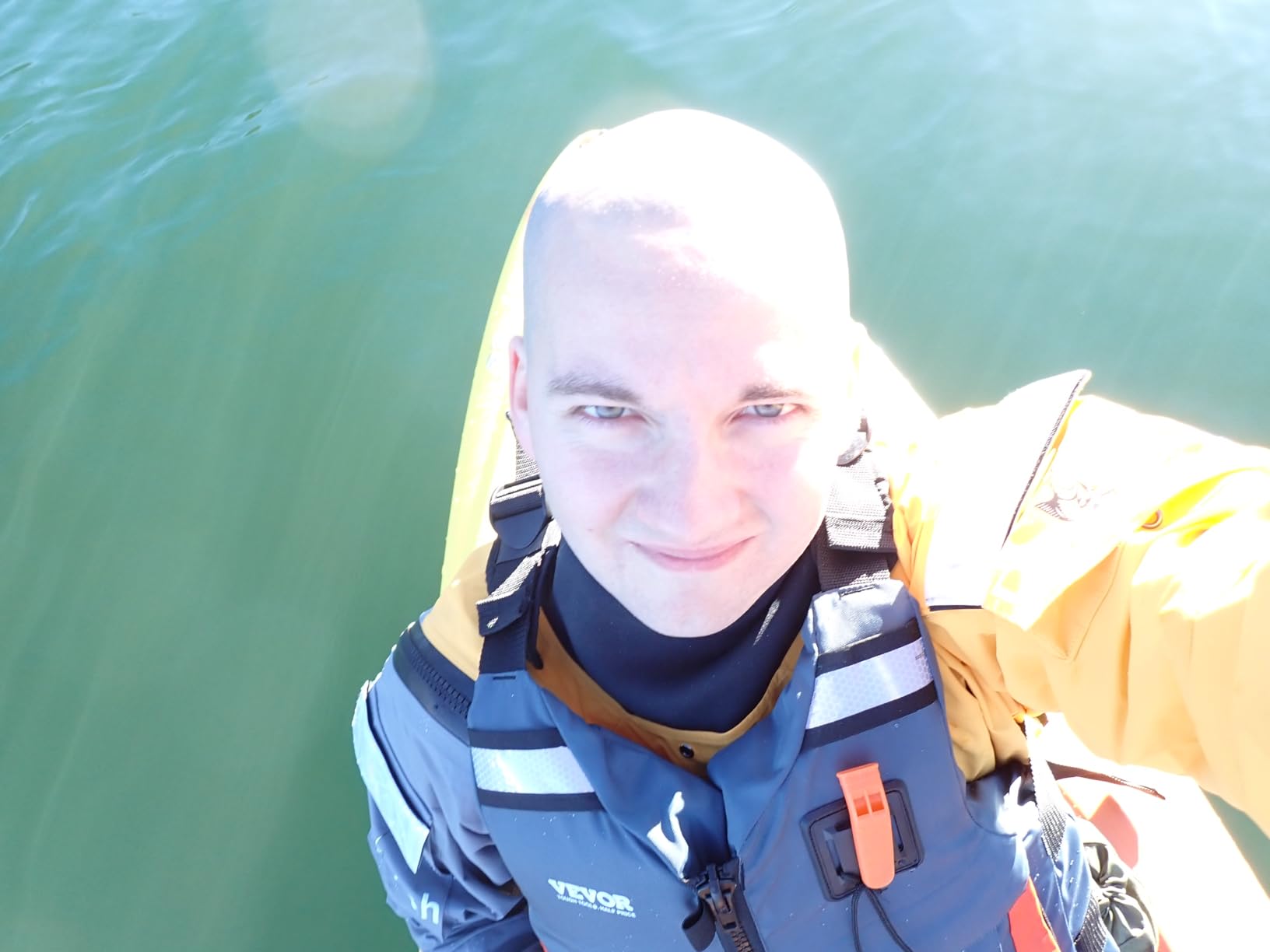 Dry Suits for Kayaking, Drysuit with Relief Zipper for Cold Water Sailing Paddling Rafting Water Sport customer photo 1