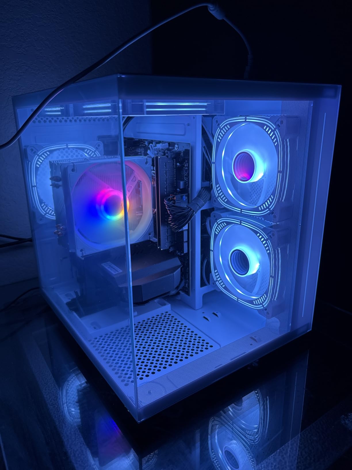 suevery Prebuilt Desktop Computer Gaming PC Black | DDR4 16G Memory, 512G SSD, AMD Ryzen5 6Cores 3.6G Up to 4.1G, Radeon 4G Graphics Card, Wi-Fi6 Home Pro 4K customer photo 1