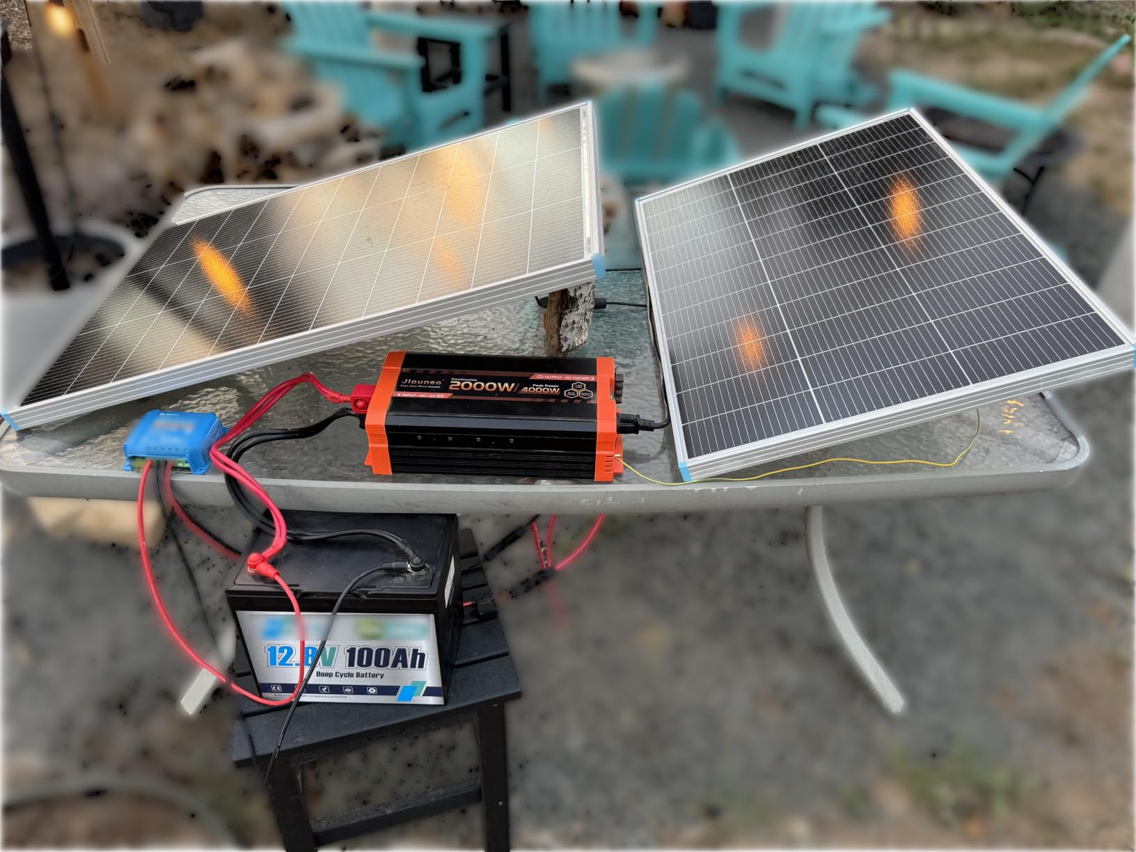 2000W Pure Sine Wave Inverter, 12V DC to 120V AC Power Inverter, 4000W Peak for RV, Truck, Solar, Camping, Home Backup Use, with 3 AC Outlets, Remote Control, Dual LCD Display, Hardwire Port customer photo 2
