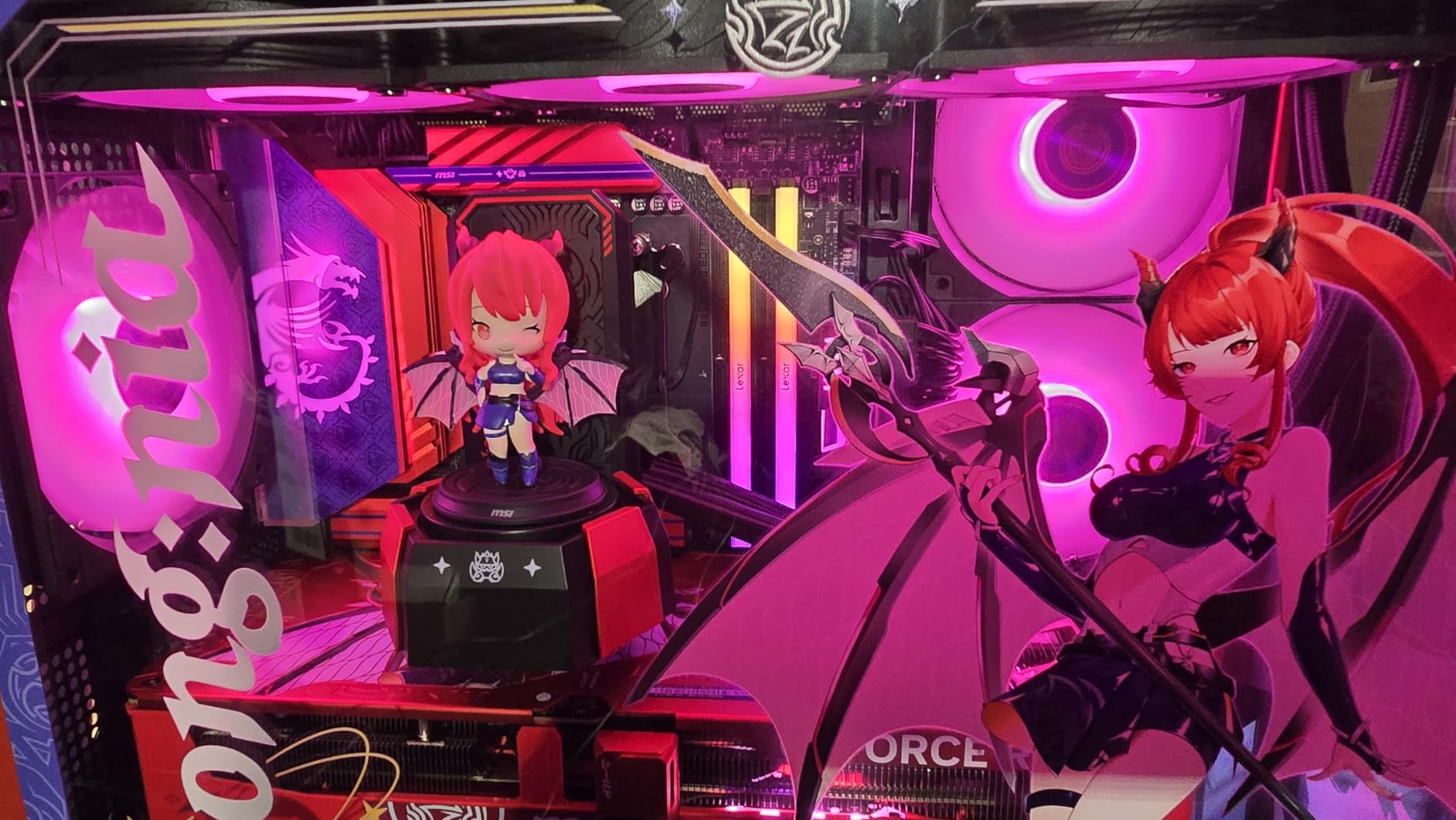 MSI CORELIQUID A17 MLG Edition - AIO ARGB CPU Liquid Cooler - 360mm Radiator - LGA 1851 and AM5 Ready - Triple 120mm ARGB PWM Fans - Uni Bracket - Exclusive MLG Figure customer photo 1