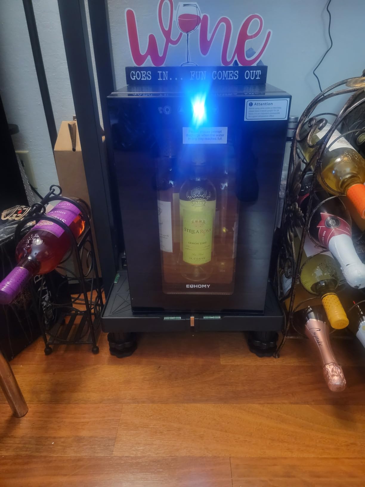 EUHOMY 25 Bottle Wine Cooler Refrigerator, Freestanding Compressor Wine Fridge customer photo 1