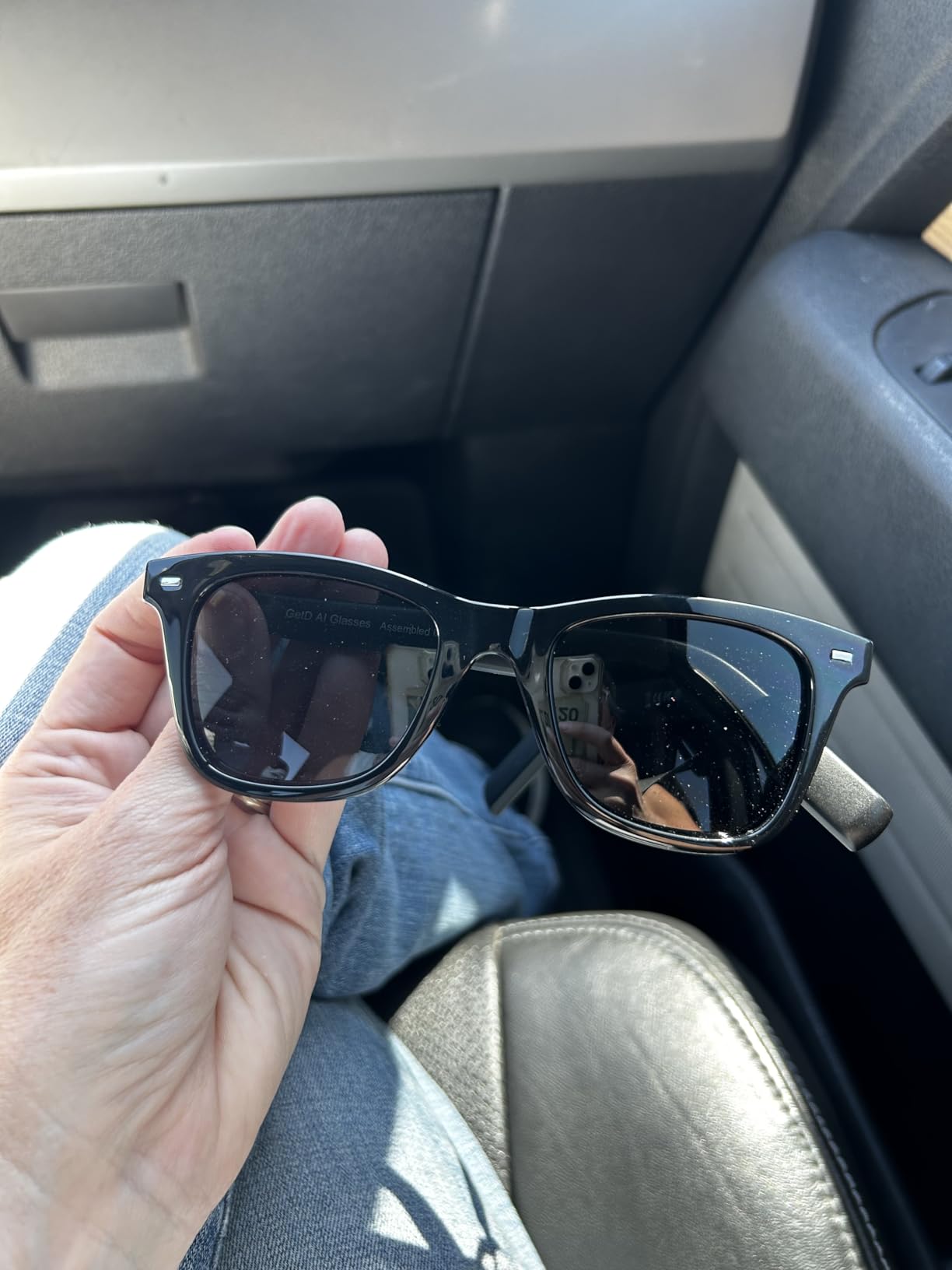 GetD AI Glasses, Smart Glasses Powered by ChatGPT, Real-Time AI Translation | Polarized lens, AI translation in 145 languages, Hands-free calls, Immersive audio, Holds AI conversations, 11H Playtime customer photo 1
