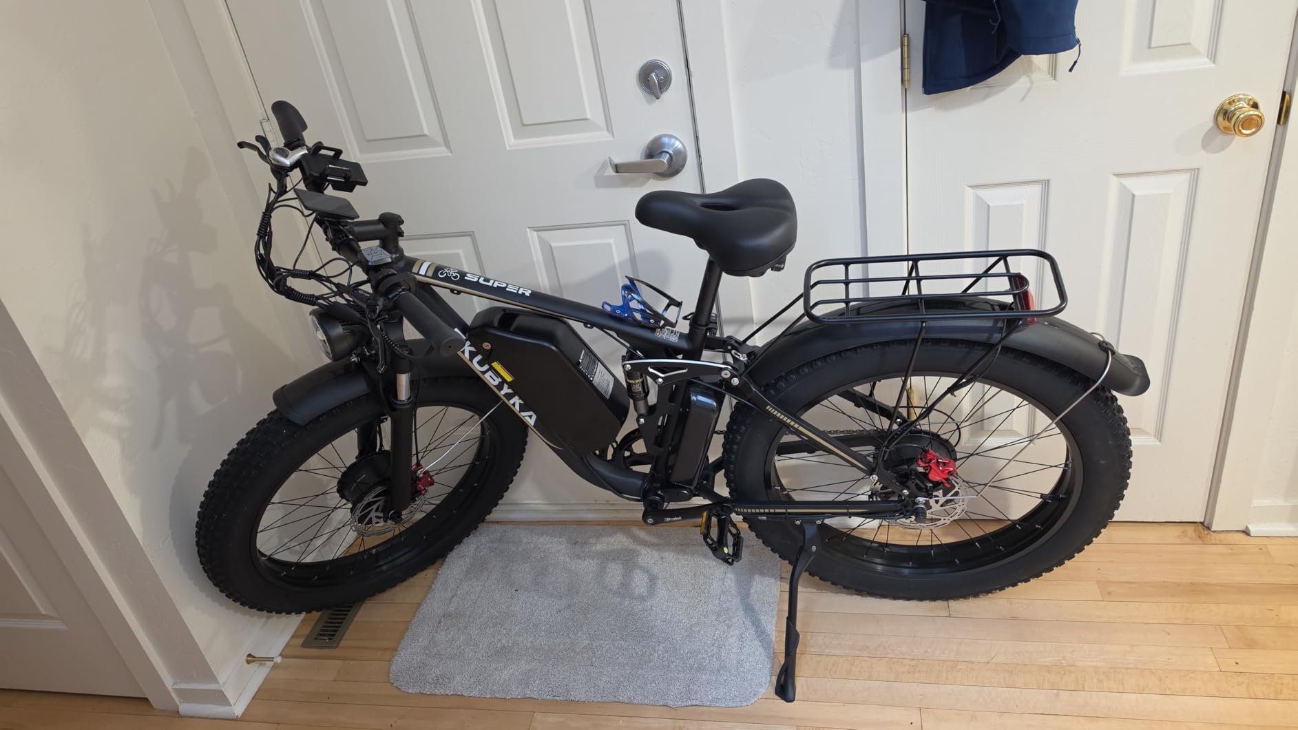 9000W Dual Motor Electric Bike for Adults, 48MPH Fast Full Suspension Ebike, 52V 36Ah Removable Battery for 120 Miles Range, 26 Inch Fat Tire Dual Shock All-Terrain E-Bike, 400lbs Capacity customer photo 1