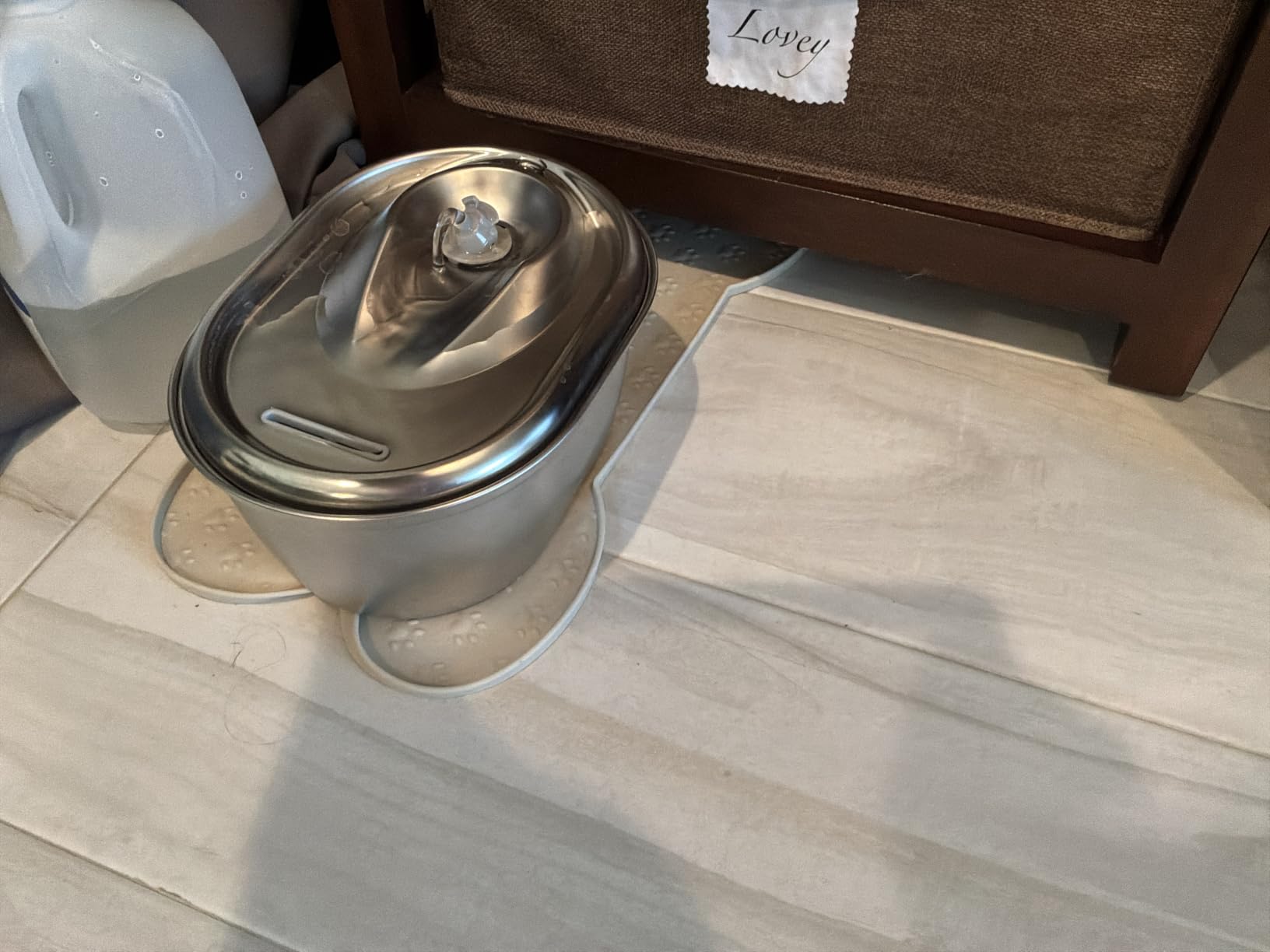PETLIBRO Stainless Steel Cat Water Fountain, 101oz/3L Automatic Water Dispenser for Cats Indoor, Quiet Pet Water Dispenser with 2 Filters, Adjustable Flow Cat Fountain Also for Small Dogs customer photo 2