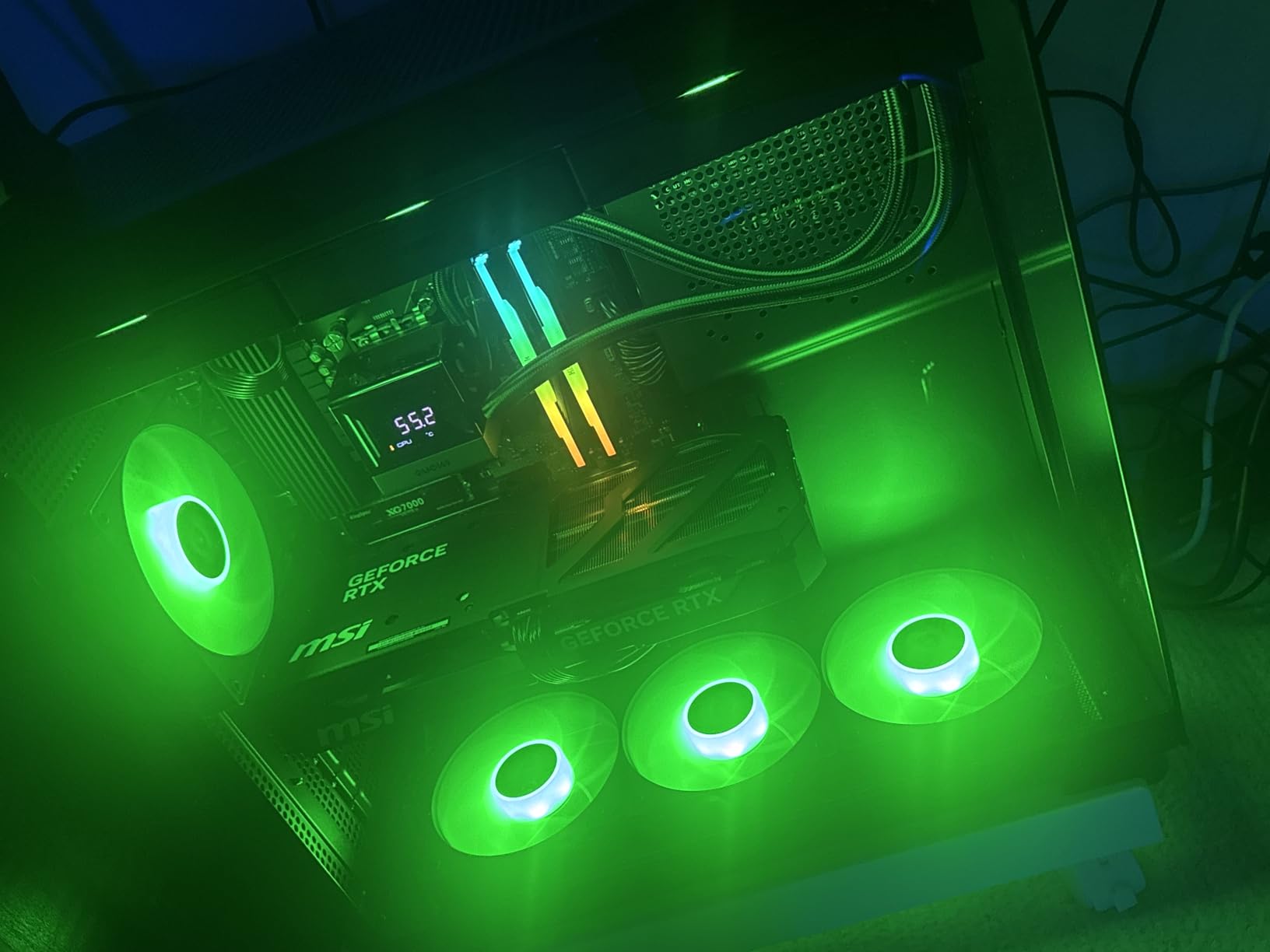 Ultra 50 V3 - RTX 5080 16GB GDDR7 | Ryzen 7 9800X3D 4.7 GHz (5.2 GHz Turbo Boost) | 32GB DDR5 6000MHz | 2TB Gen4 SSD | 850W Gold PSU | ARGB Fans | Wi-Fi + BT | Win 11 customer photo 1