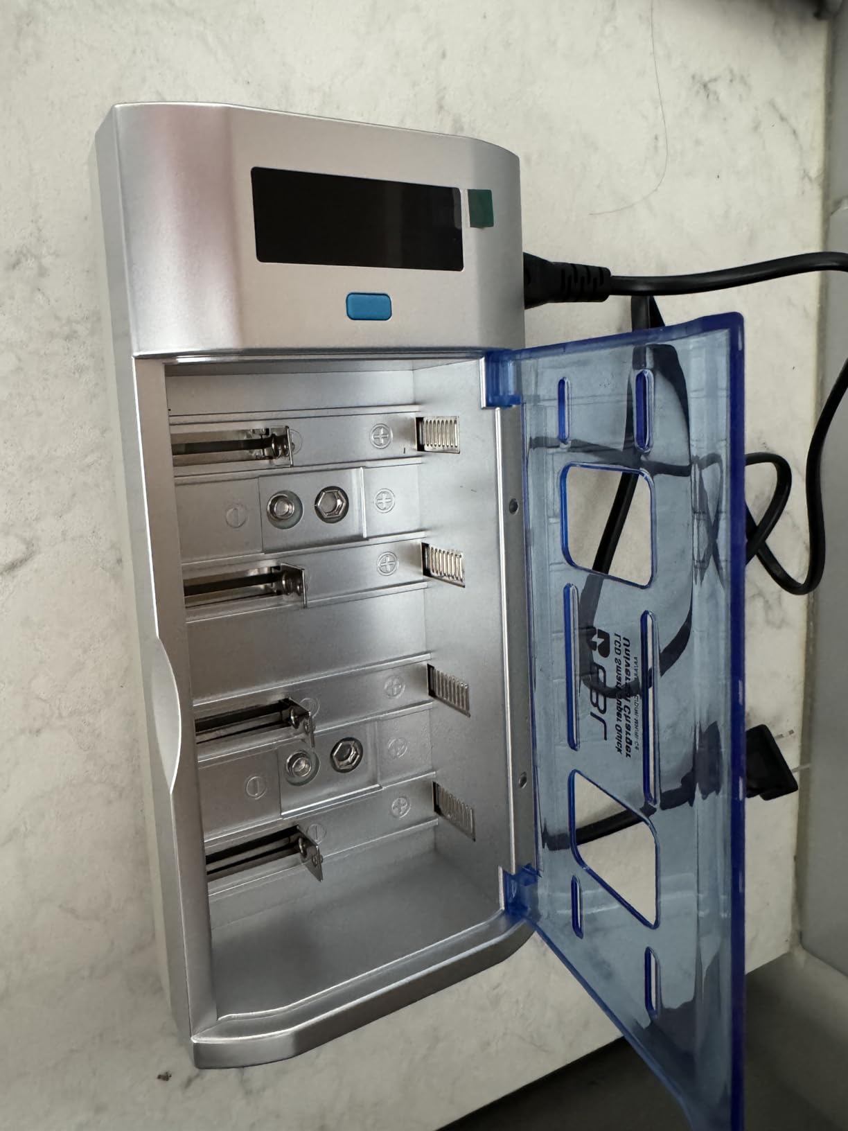 EBL Universal Smart Battery Charger with Discharge Function - Multi-Bay Rapid Charger for C D AA AAA 9V Ni-MH Ni-CD Batteries, LCD Display customer photo 1