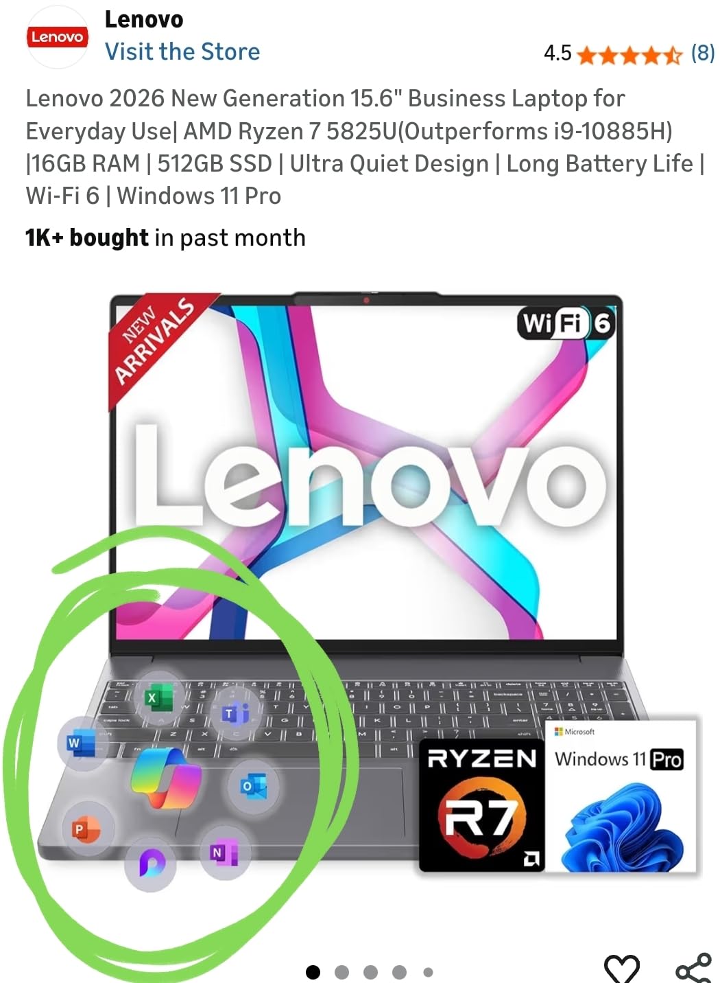 Lenovo New 15.6